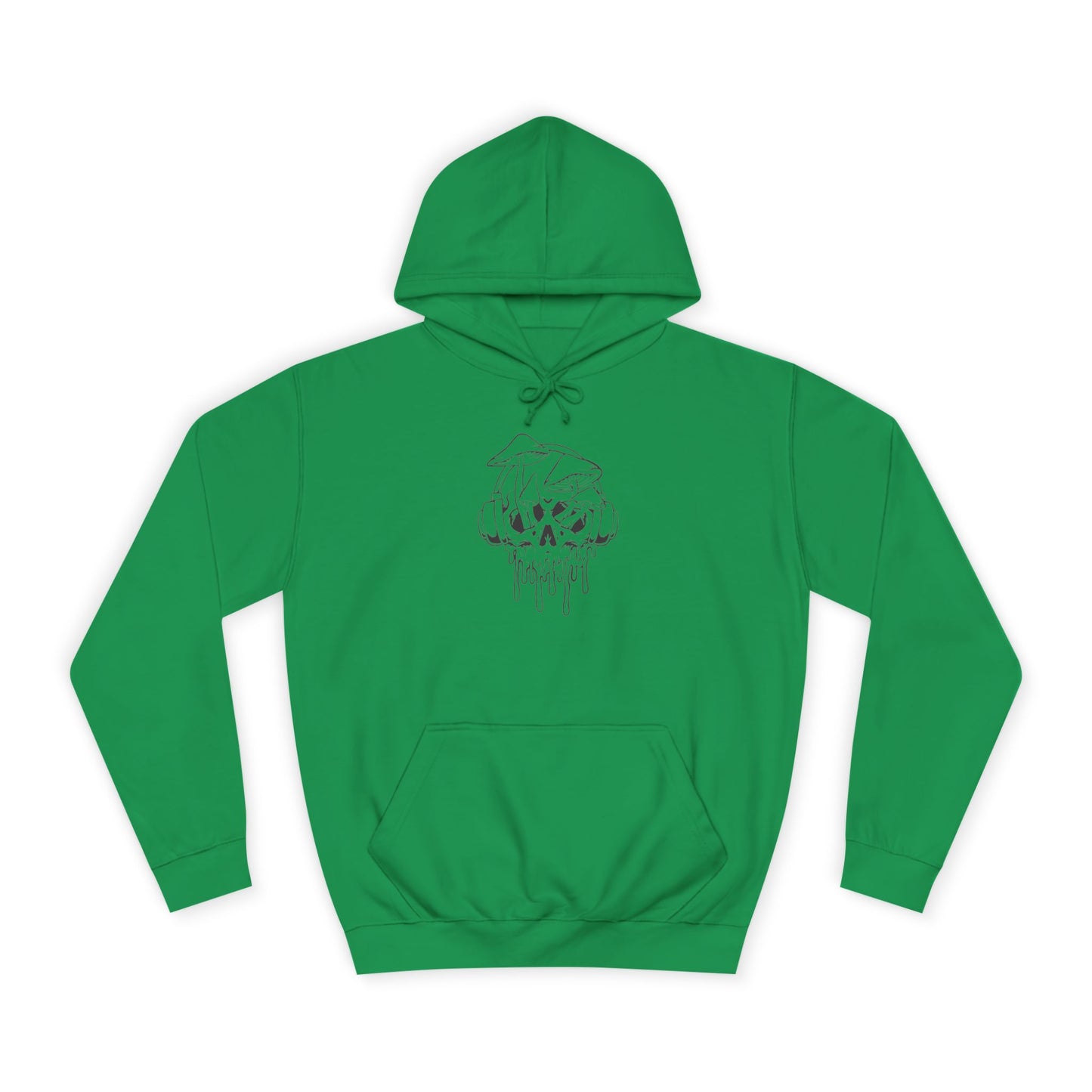 Chill Vibes Unisex College Hoodie with Dripping Skull Design
