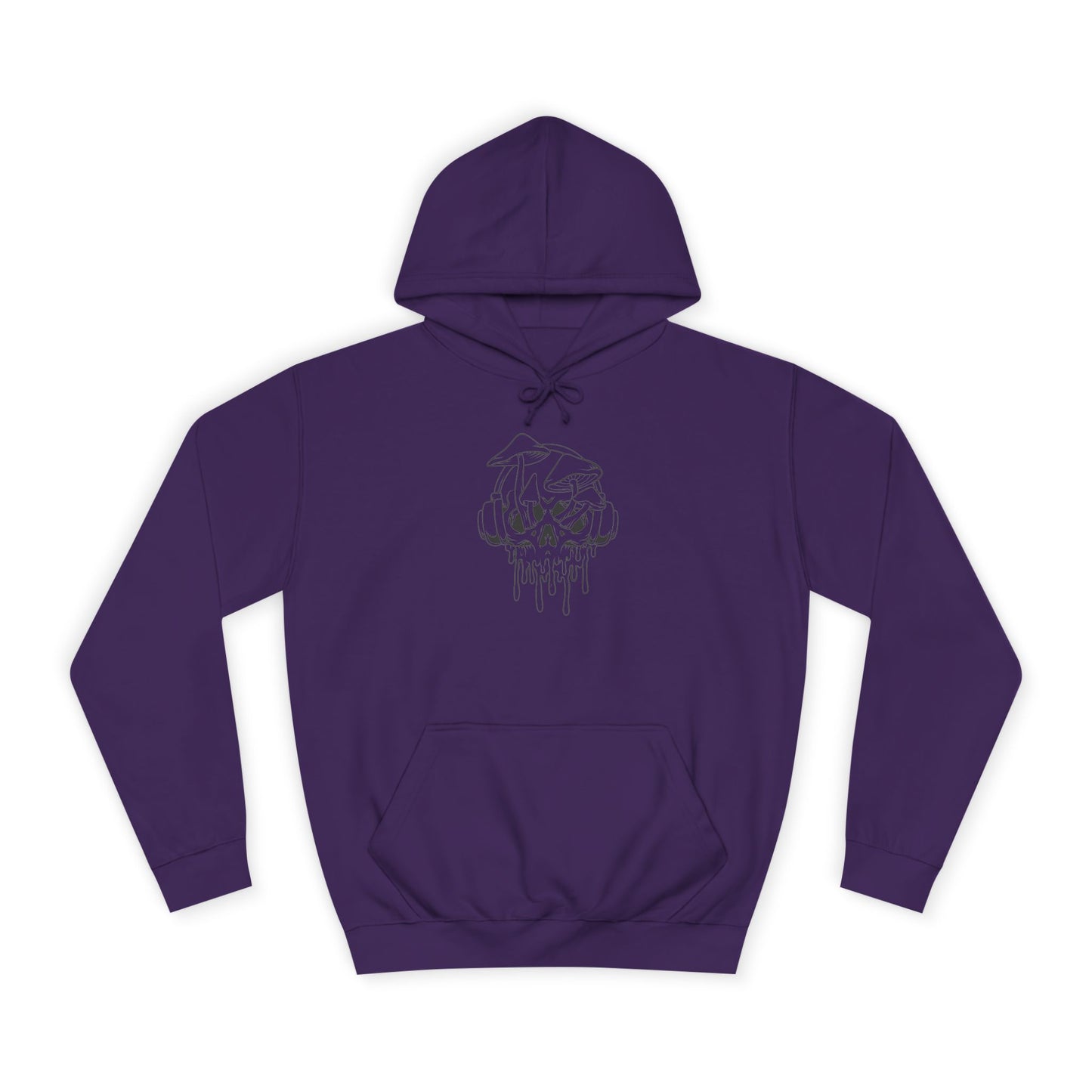 Chill Vibes Unisex College Hoodie with Dripping Skull Design
