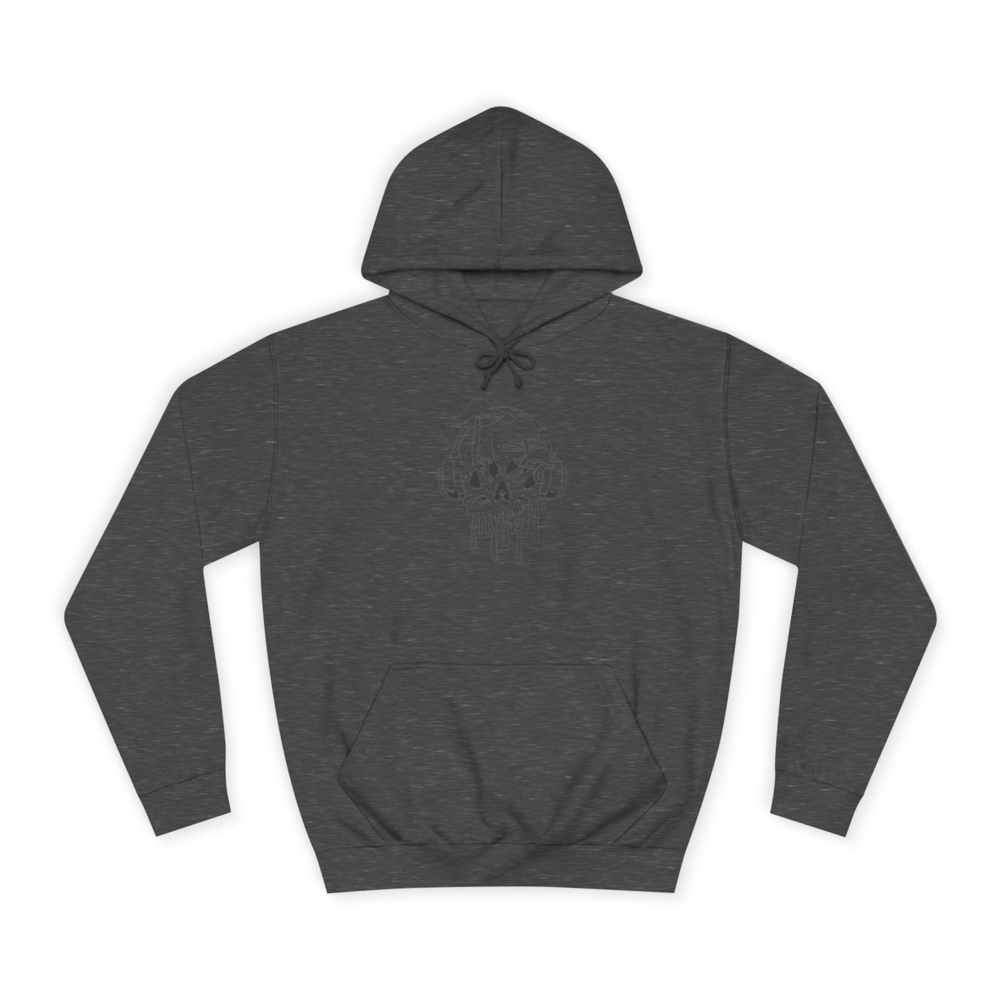 Chill Vibes Unisex College Hoodie with Dripping Skull Design