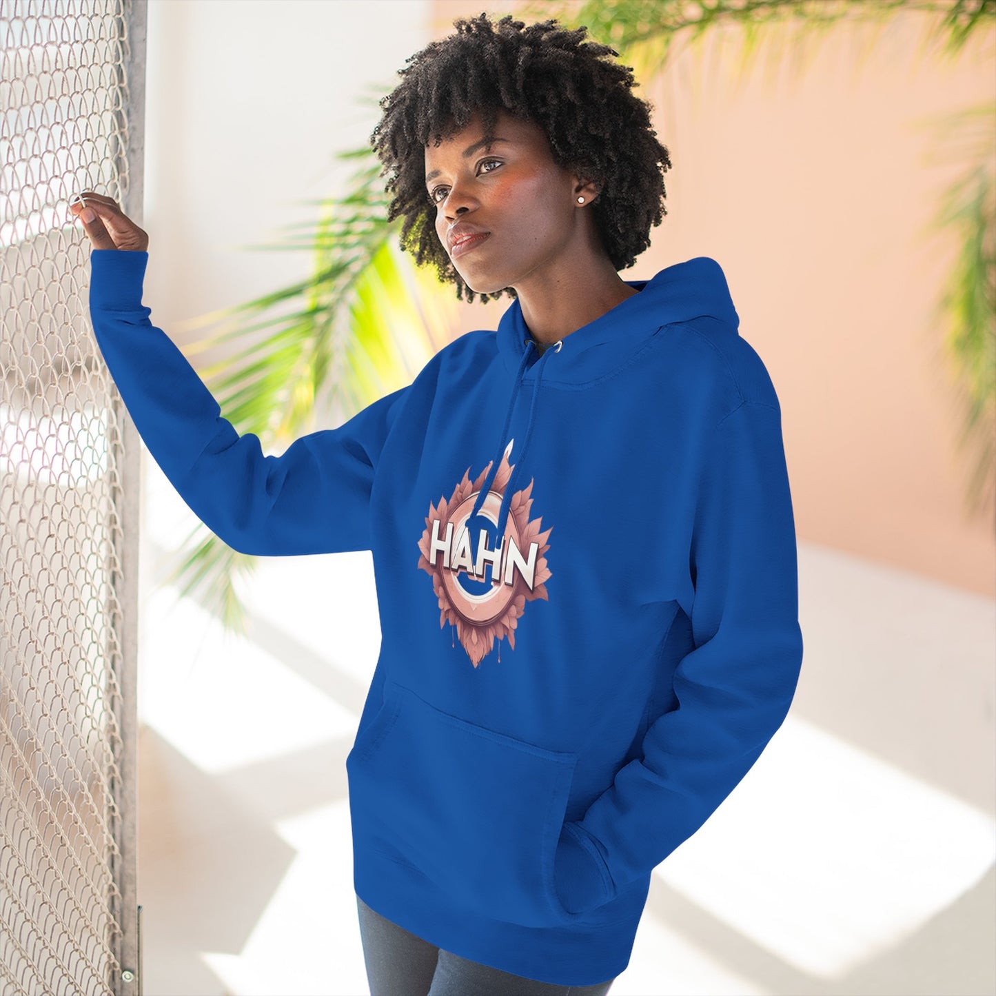 'HAHN' - WOMENS THREE PANEL FLEECE HOODIE