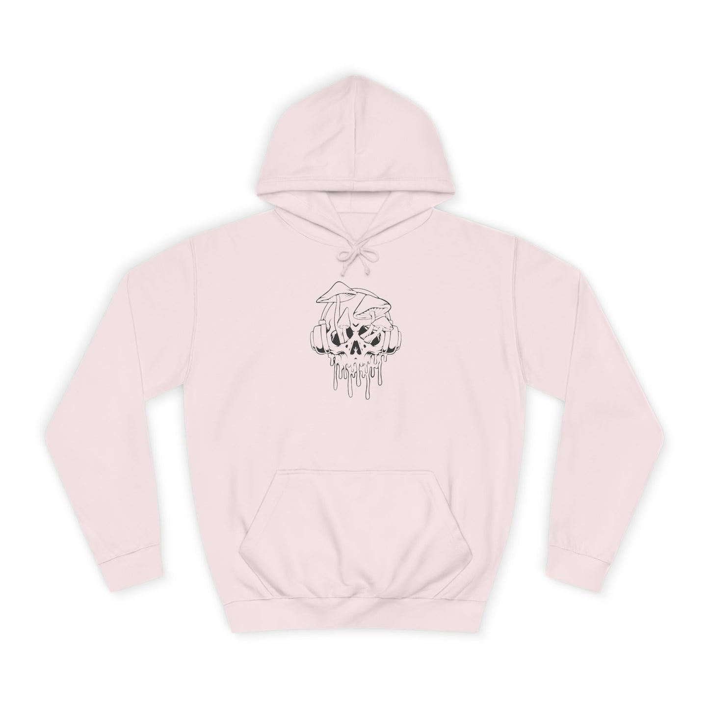 Chill Vibes Unisex College Hoodie with Dripping Skull Design