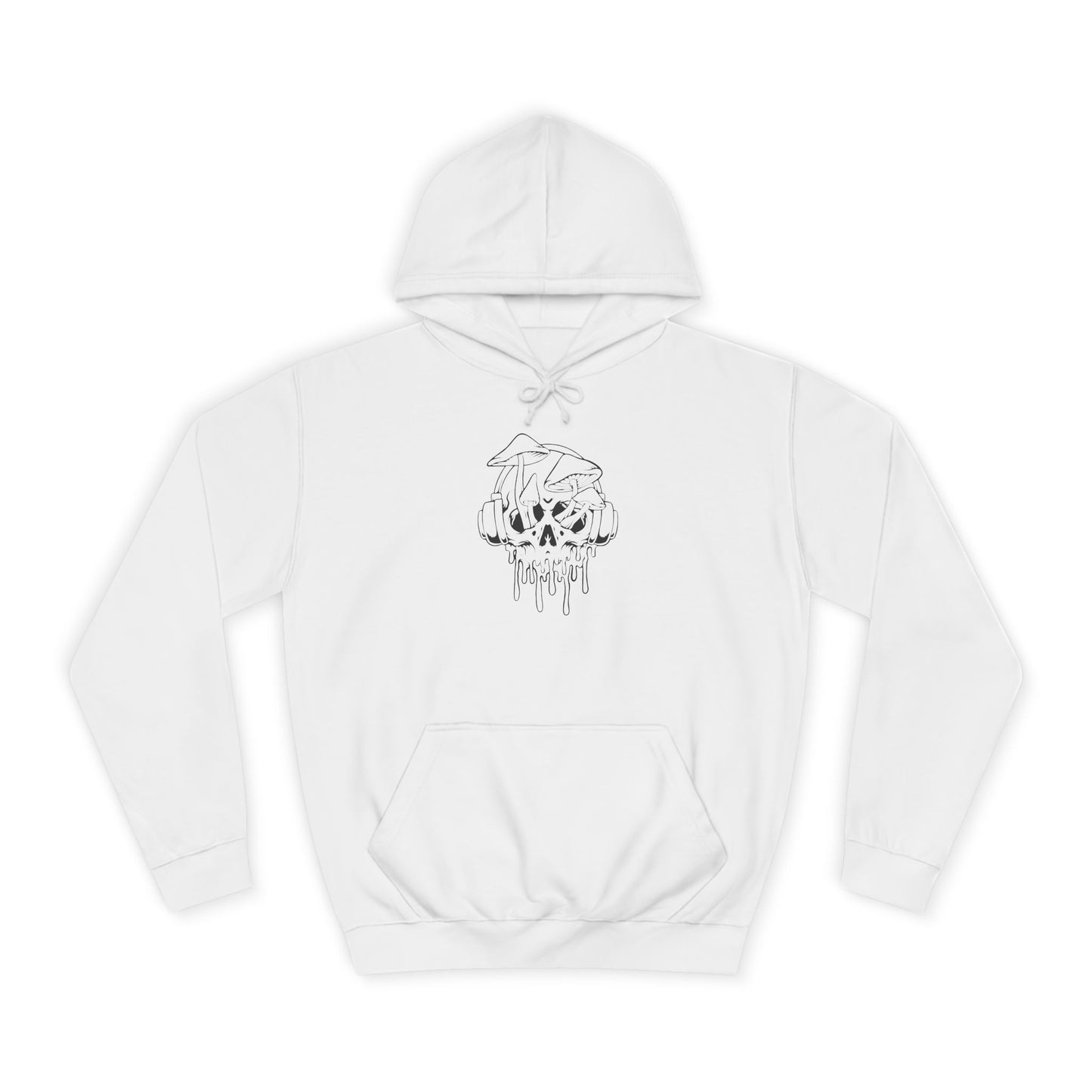Chill Vibes Unisex College Hoodie with Dripping Skull Design