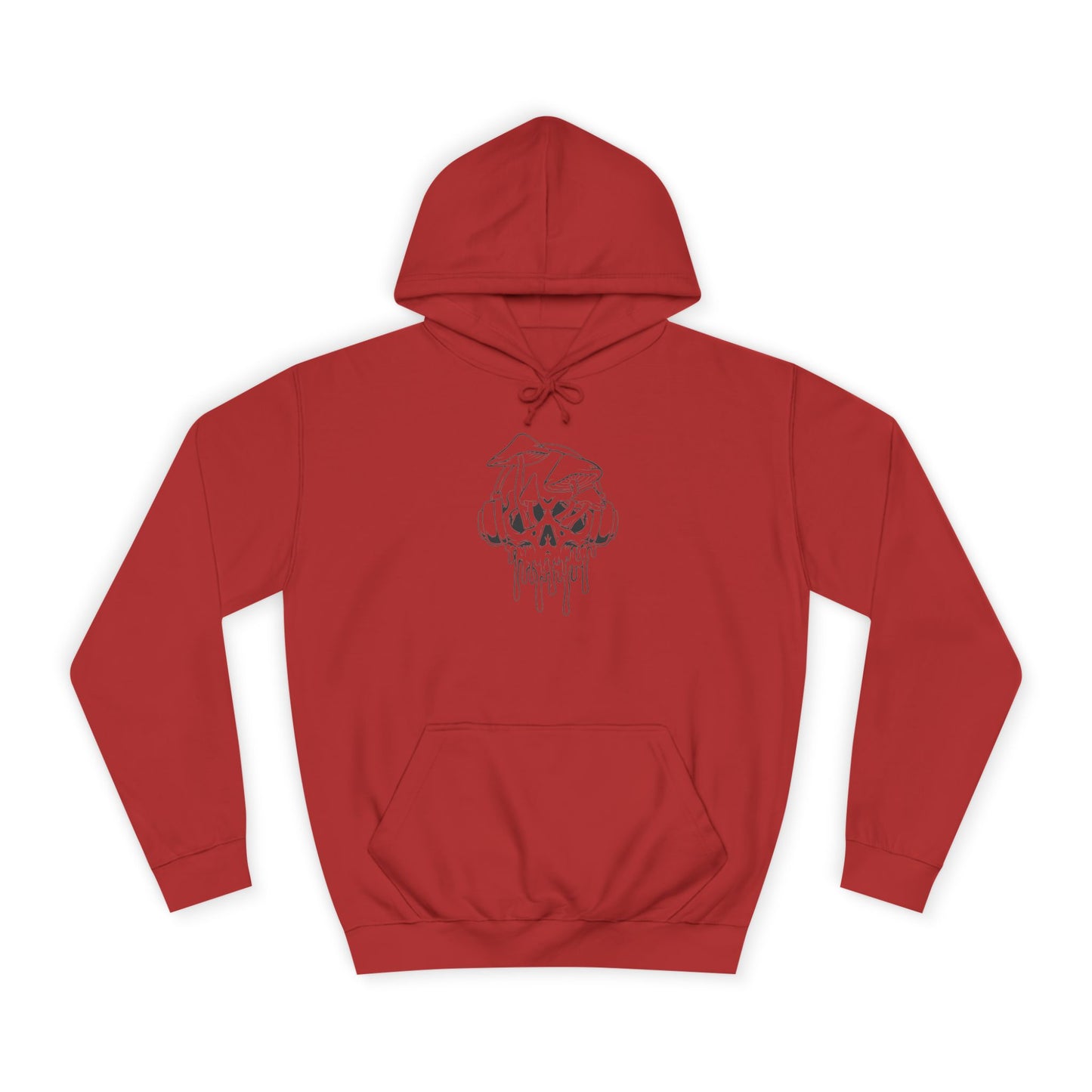 Chill Vibes Unisex College Hoodie with Dripping Skull Design