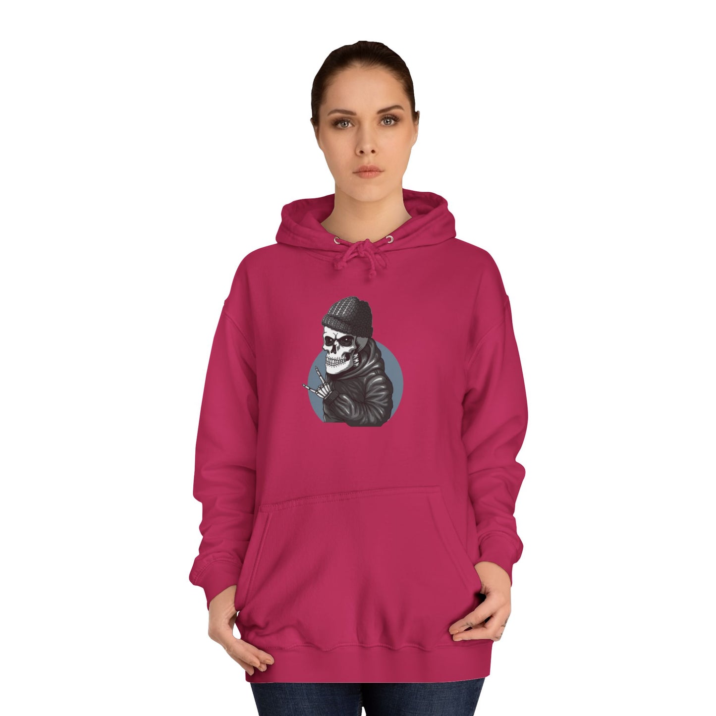 Skull Unisex College Hoodie - Streetwear Casual Style