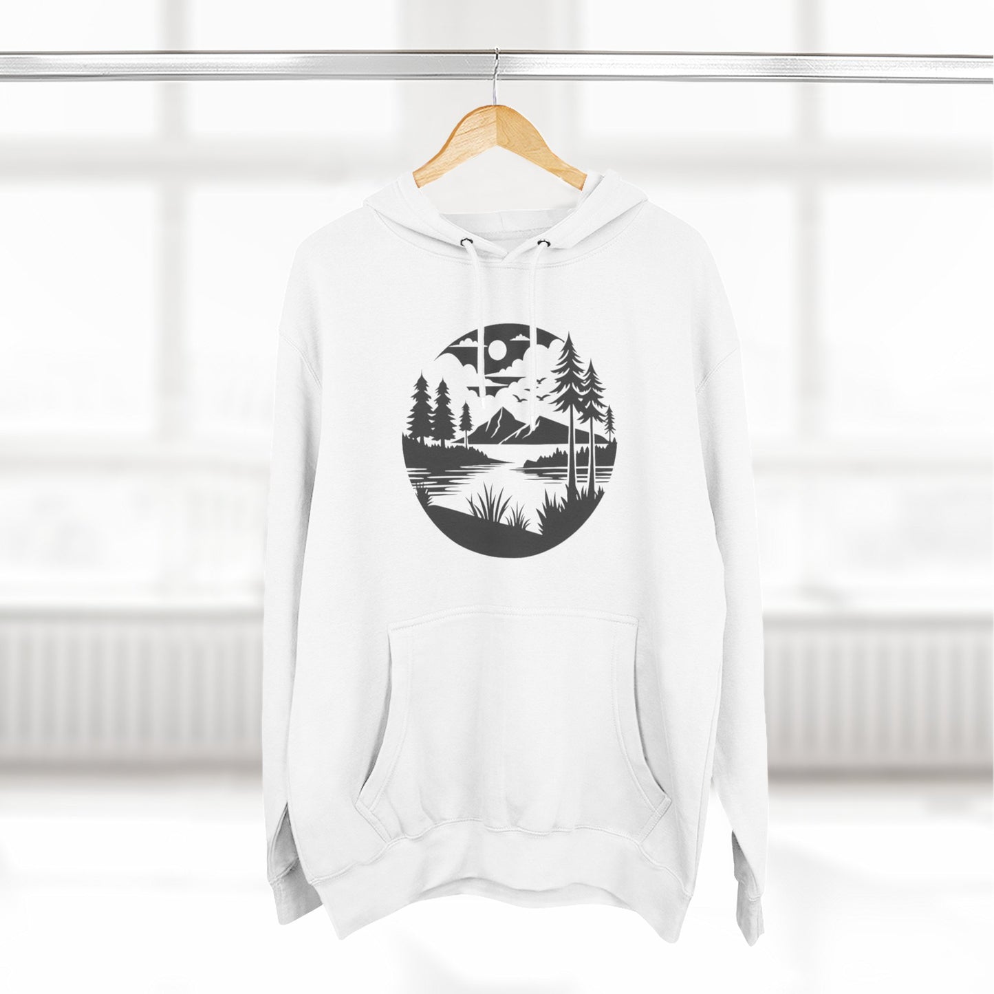 NATURE LOVER - THREE PANEL FLEECE HOODIE