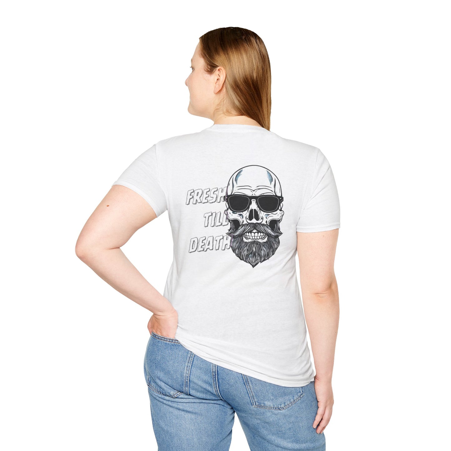 'FRESH TILL DEATH' - Baldy - UNISEX SOFTSTYLE TEE