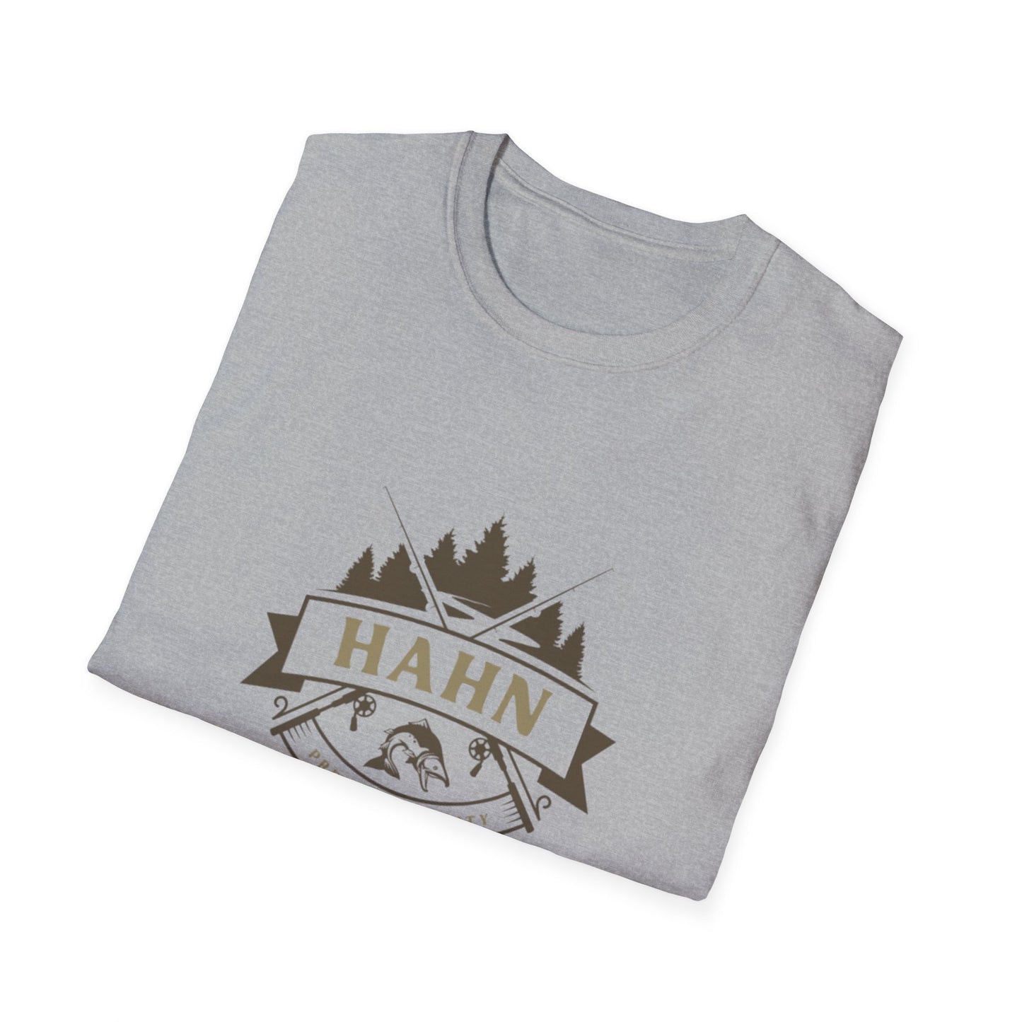 'HAHN' - ROD AND REEL - UNISEX SOFTSTYLE TEE