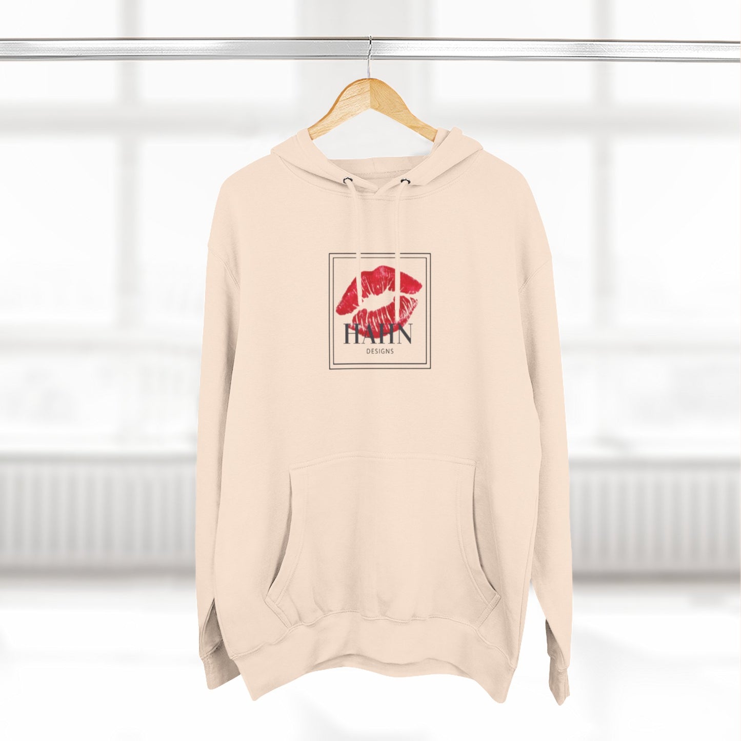 'HAHN' KISS - WOMENS THREE PANEL HOODIE
