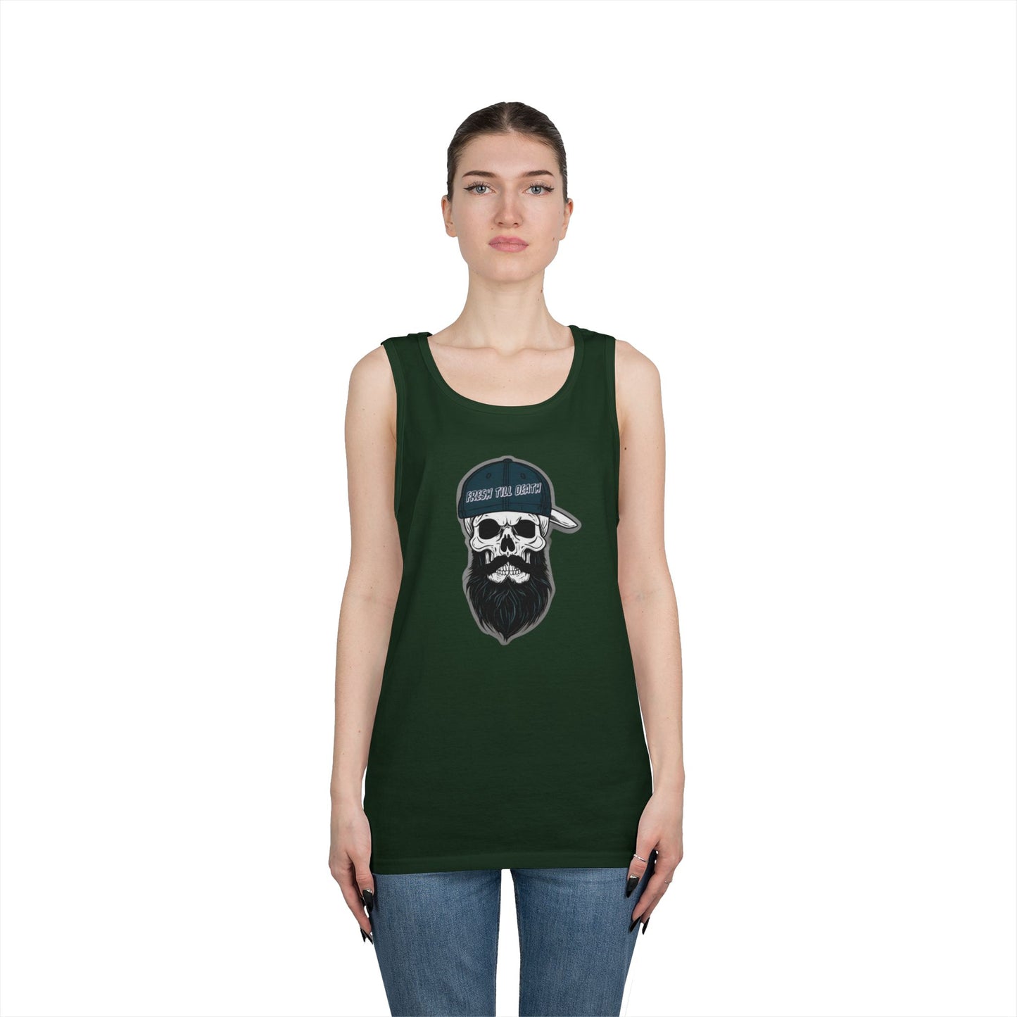 'FRESH TILL DEATH' PUNKIN' - UNISEX HEAVY COTTON TANK TOP