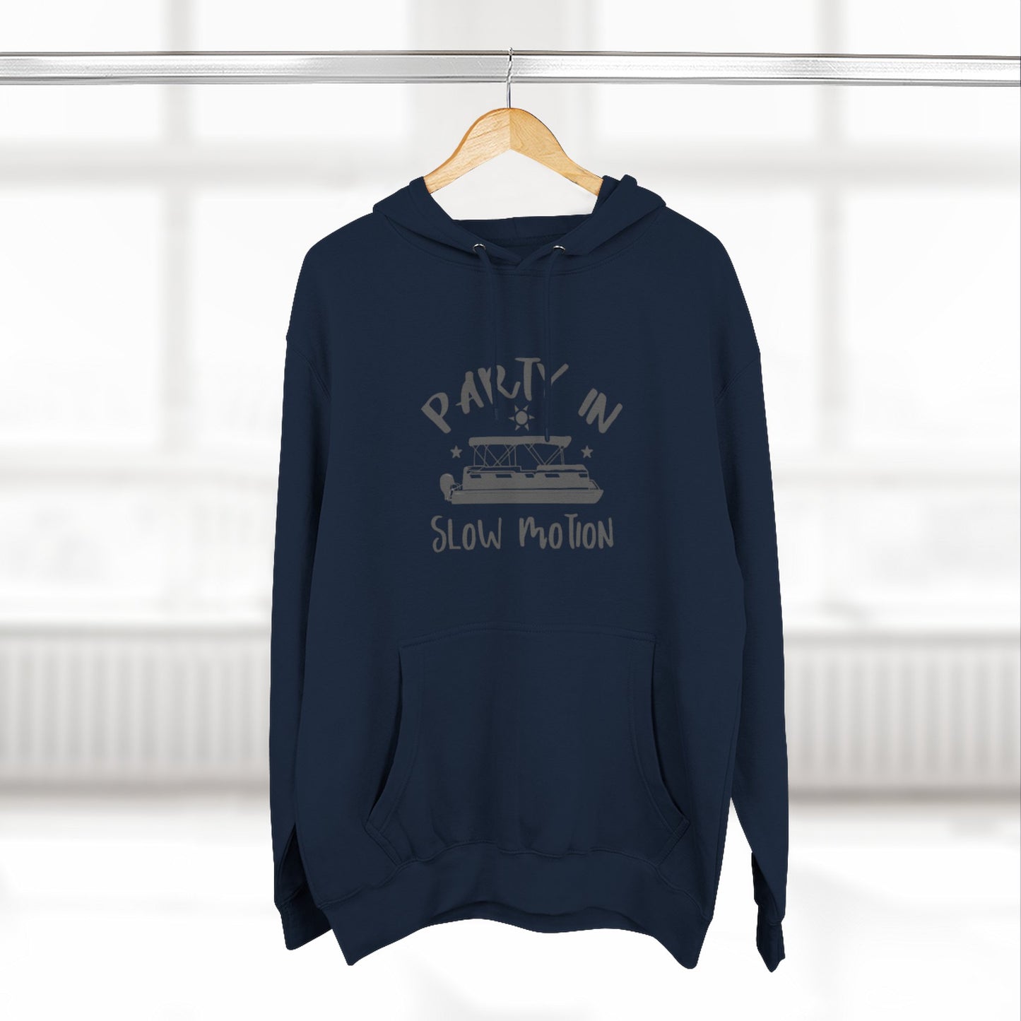 PARTY IN SLOW MOTION - THREE PANEL FLEECE HOODIE