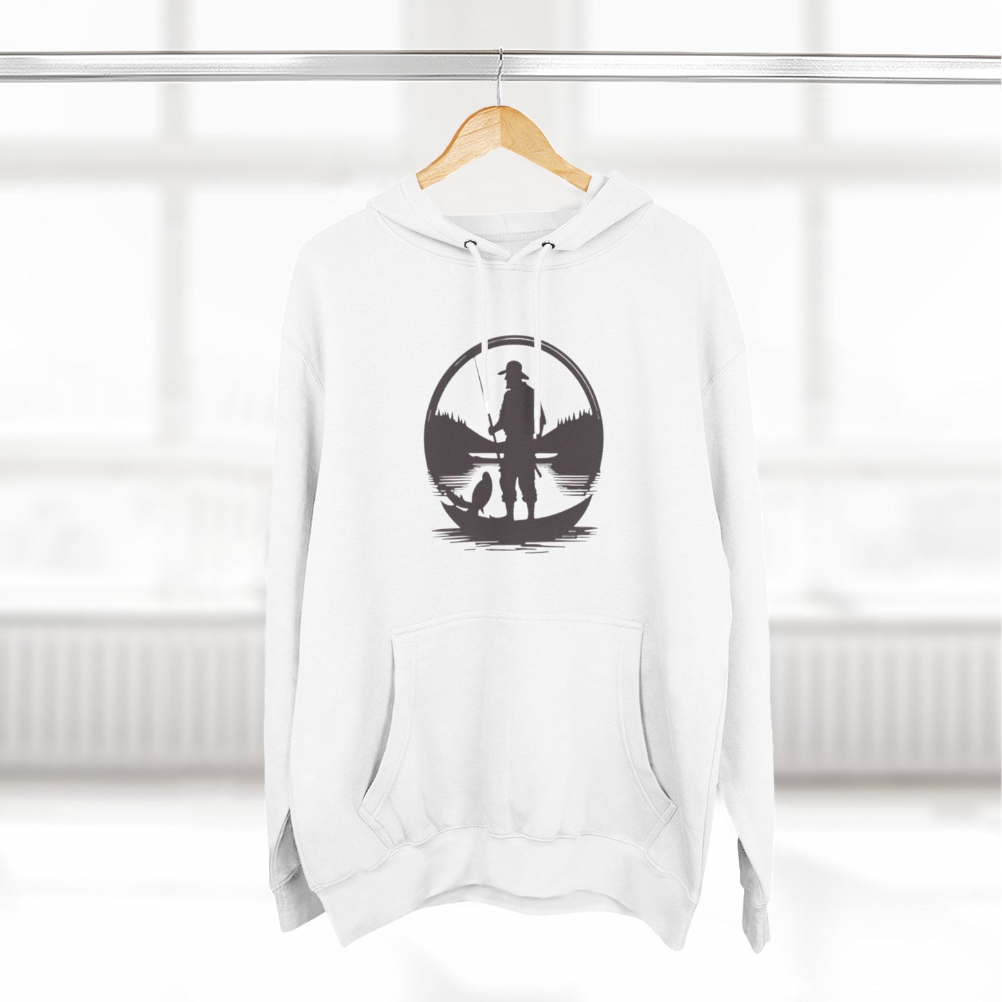 FISH ON - THREE PANEL FLEECE HOODIE