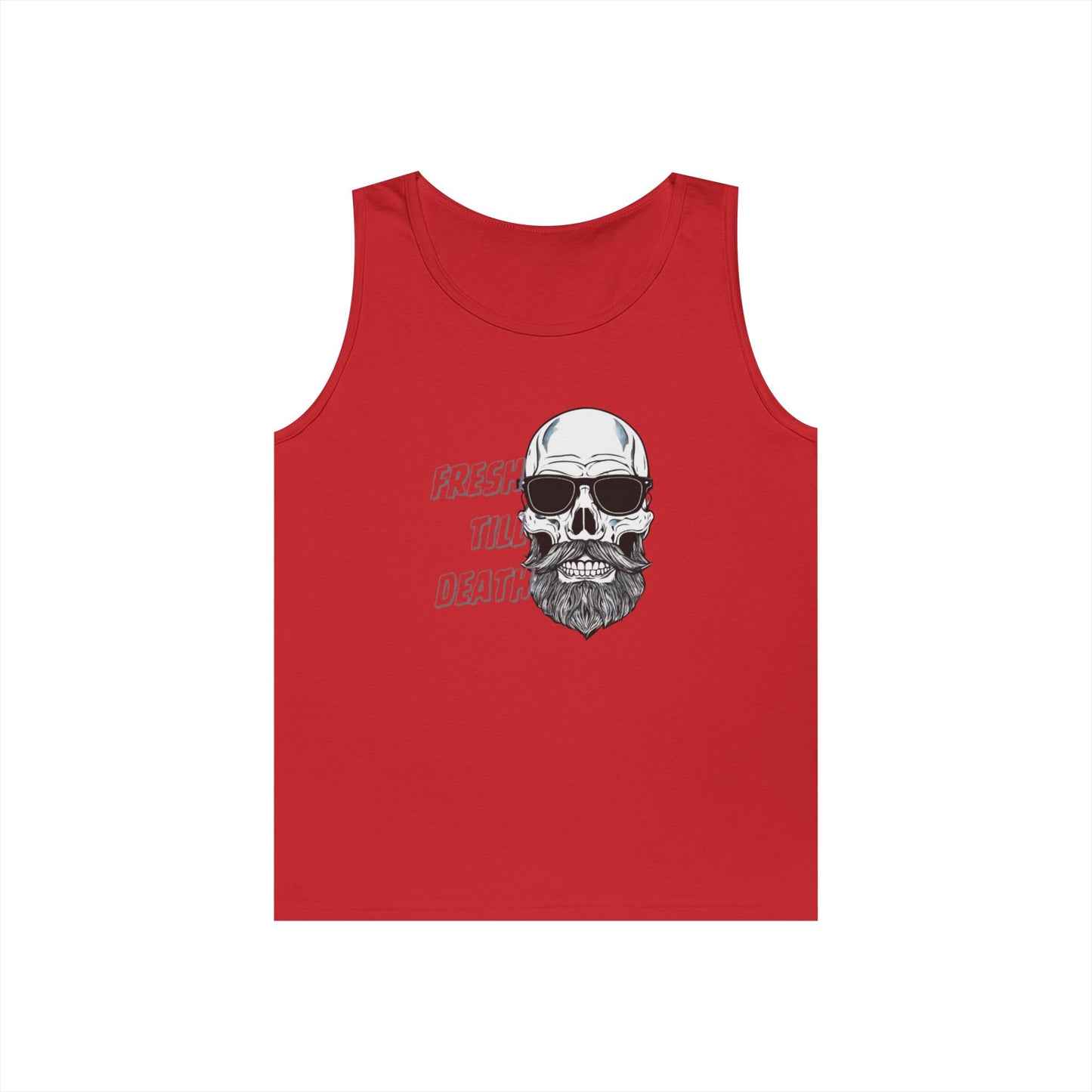 'FRESH TILL DEATH' BALDY - UNISEX HEAVY COTTON TANK TOP