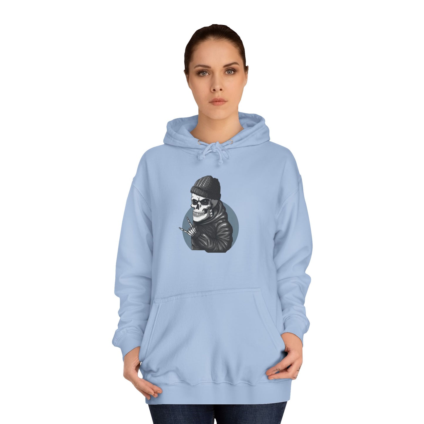 Skull Unisex College Hoodie - Streetwear Casual Style