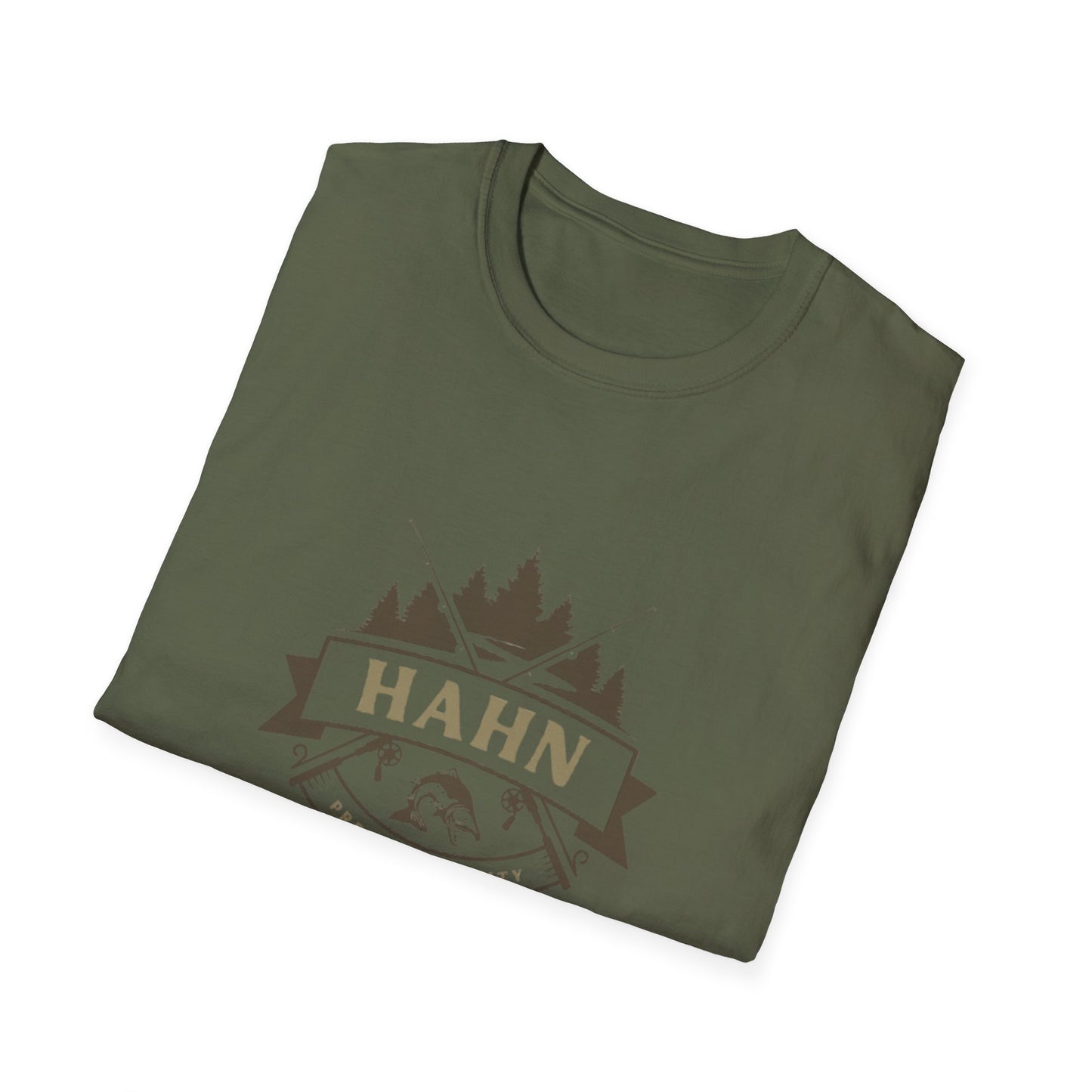 'HAHN' - ROD AND REEL - UNISEX SOFTSTYLE TEE