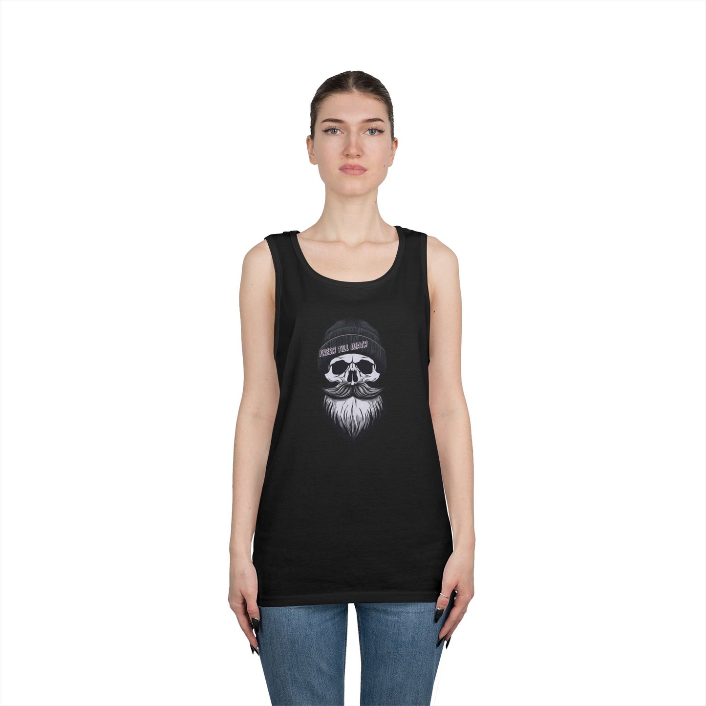 'FRESH TILL DEATH' HIPSTER - UNISEX HEAVY COTTON TANK TOP