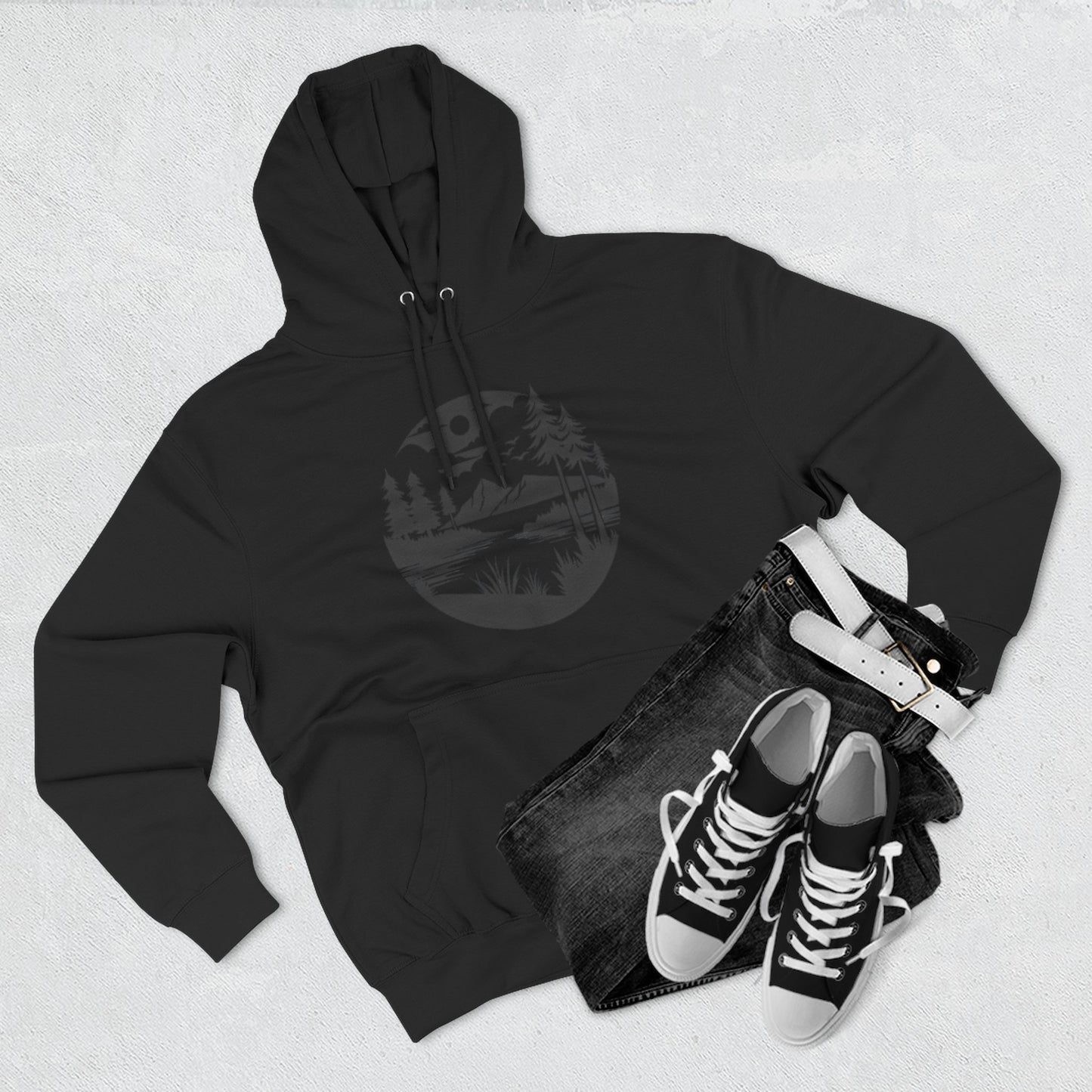 NATURE LOVER - THREE PANEL FLEECE HOODIE