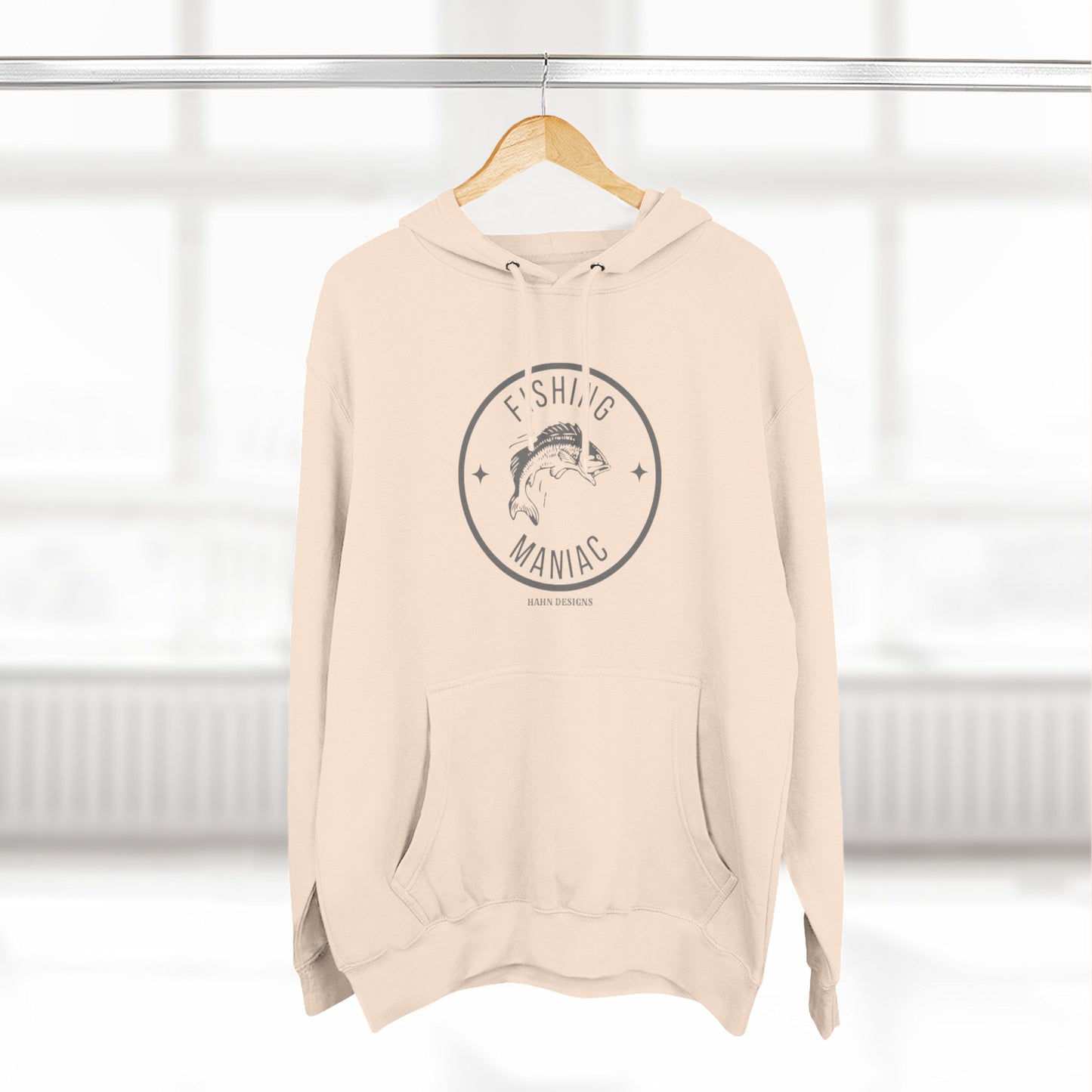 'HAHN' - FISHING MANIAC - THREE PANEL FLEECE HOODIE