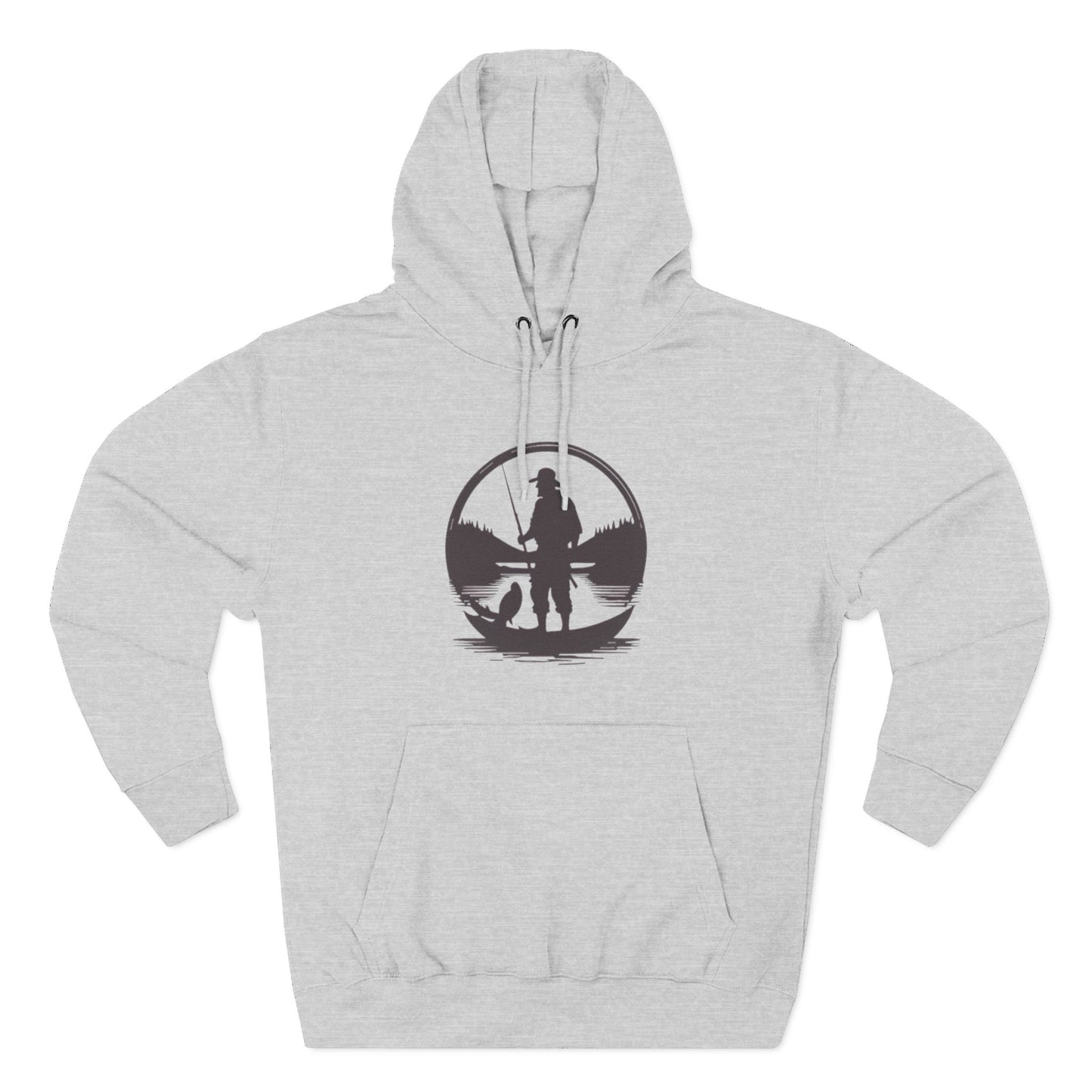 FISH ON - THREE PANEL FLEECE HOODIE