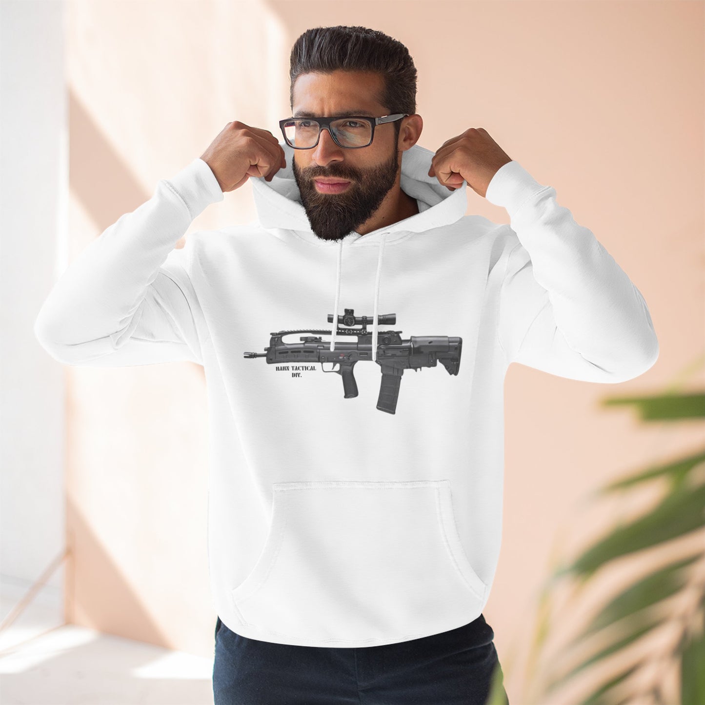 'HAHN TACTICAL DIV.' - BULLPUP - THREE PANEL FLEECE HOODIE