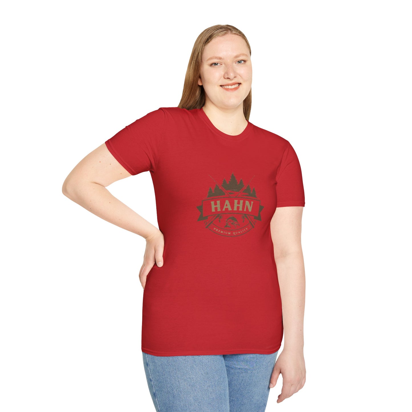 'HAHN' - ROD AND REEL - UNISEX SOFTSTYLE TEE