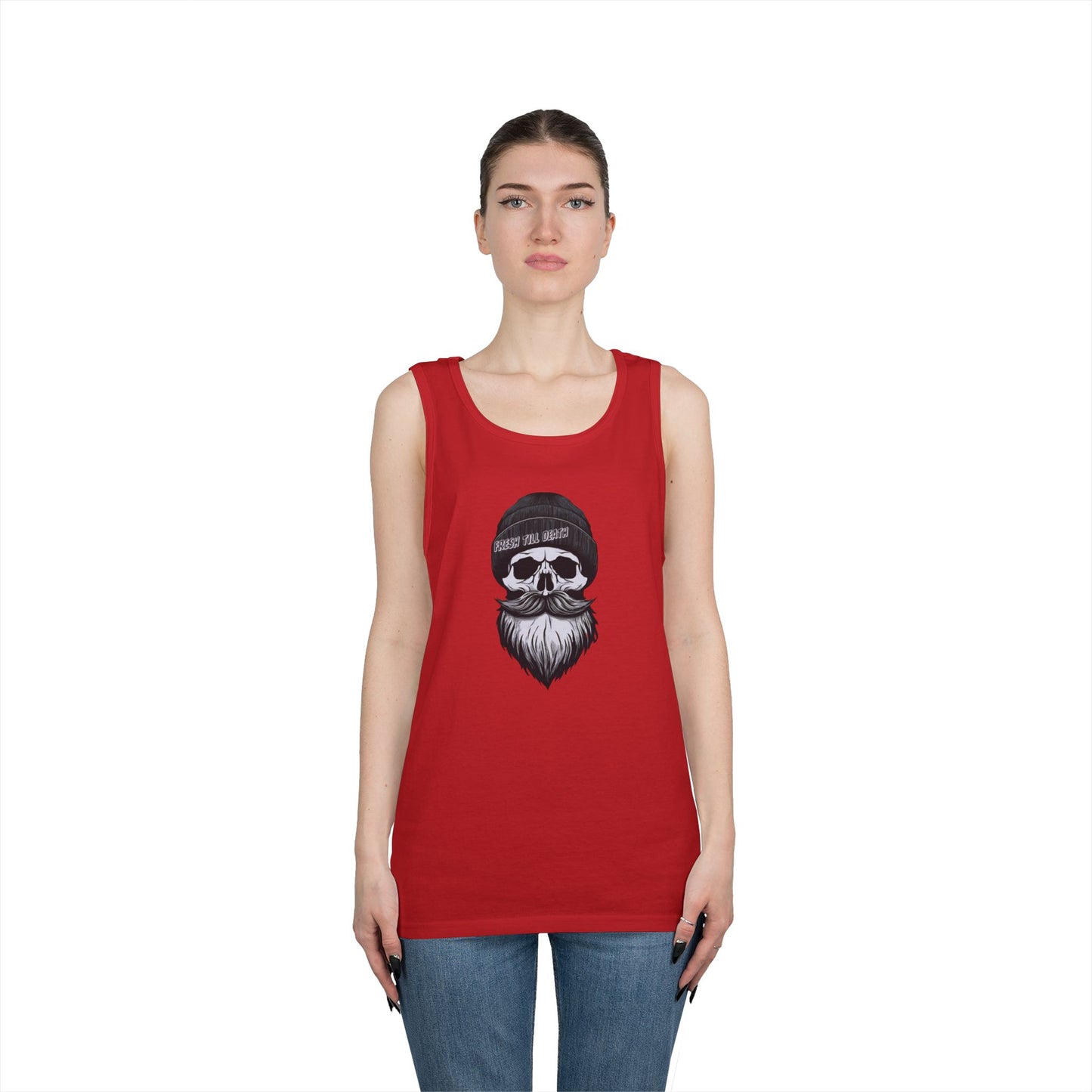 'FRESH TILL DEATH' HIPSTER - UNISEX HEAVY COTTON TANK TOP
