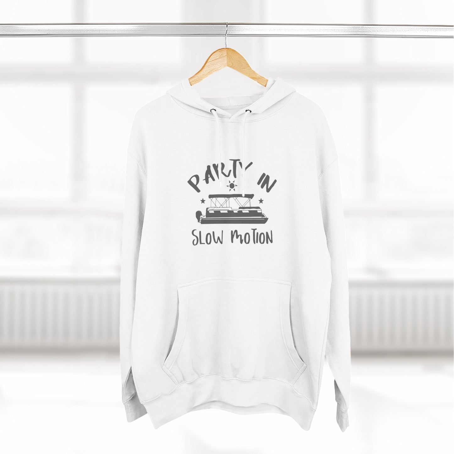PARTY IN SLOW MOTION - THREE PANEL FLEECE HOODIE