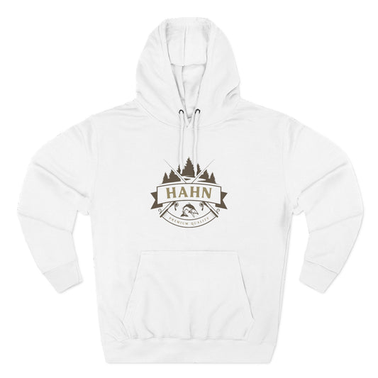 'HAHN' - ROD AND REEL - THREE PANEL FLEECE HOODIE