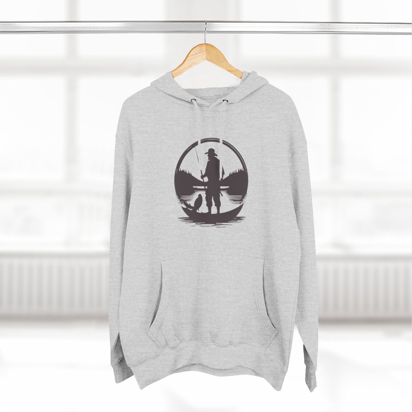 FISH ON - THREE PANEL FLEECE HOODIE