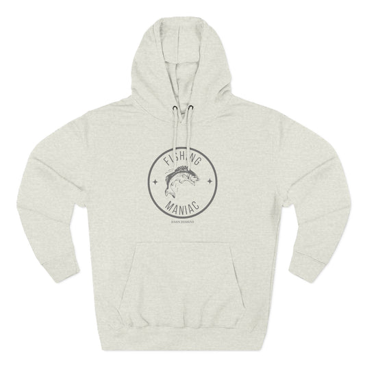 'HAHN' - FISHING MANIAC - THREE PANEL FLEECE HOODIE