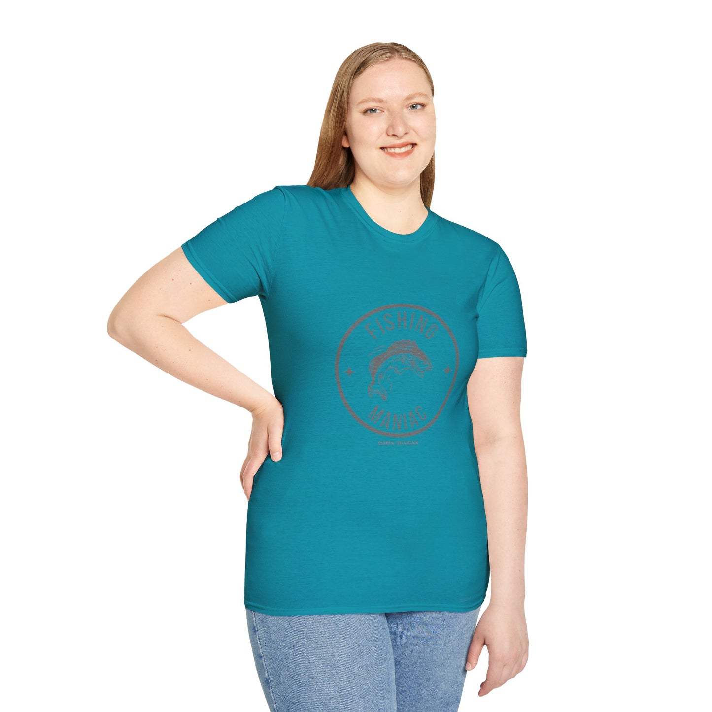 'HAHN' - FISHING MANIAC - UNISEX SOFTSTYLE TEE