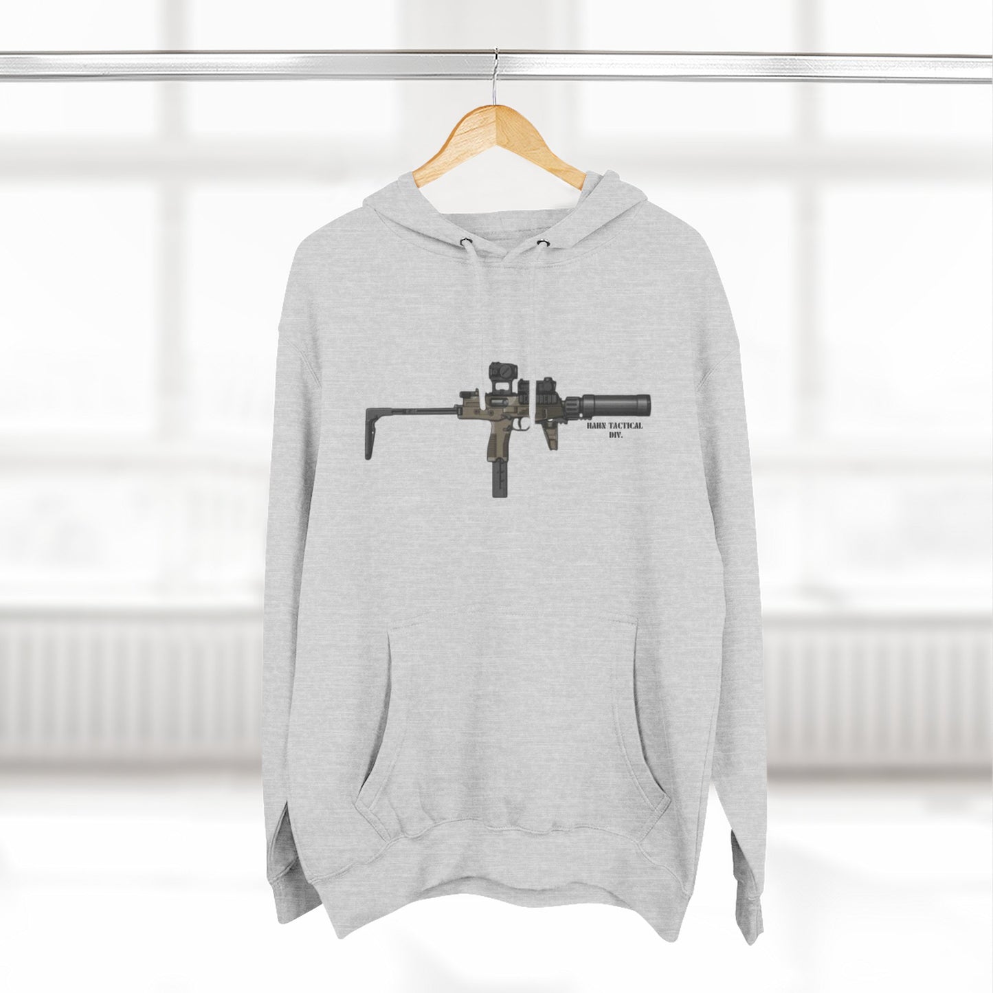 'HAHN TACTICAL DIV.' - MP9 - THREE PANEL FLEECE HOODIE