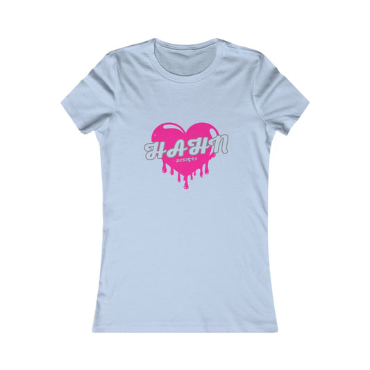 'HAHN' DRIPPING HEART - WOMENS SHORT SLEEVE TEE