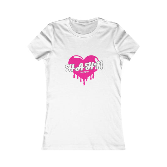 'HAHN' DRIPPING HEART - WOMENS SHORT SLEEVE TEE