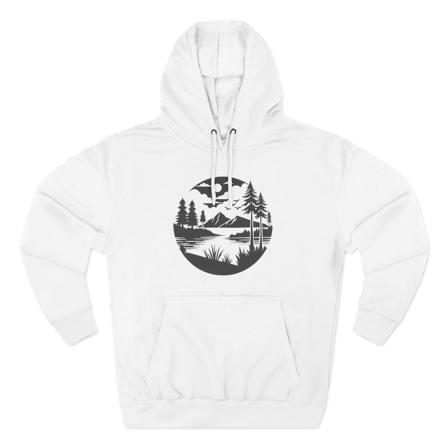 NATURE LOVER - THREE PANEL FLEECE HOODIE