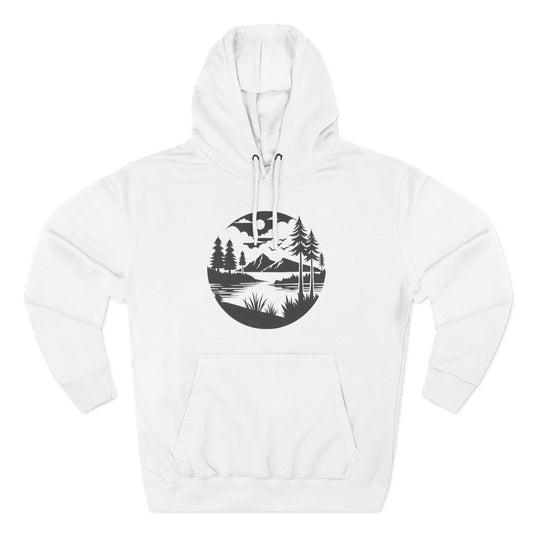 NATURE LOVER - THREE PANEL FLEECE HOODIE