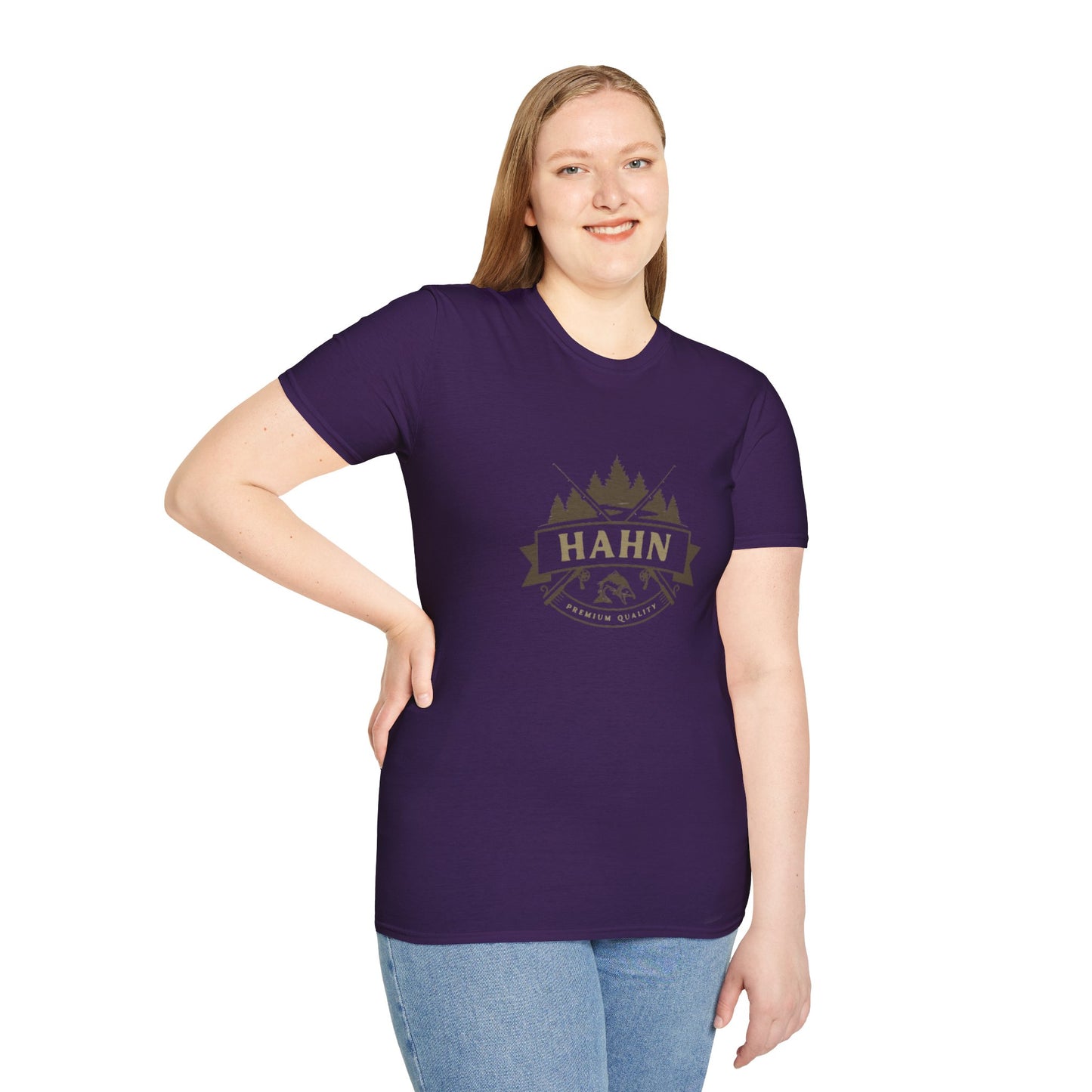 'HAHN' - ROD AND REEL - UNISEX SOFTSTYLE TEE