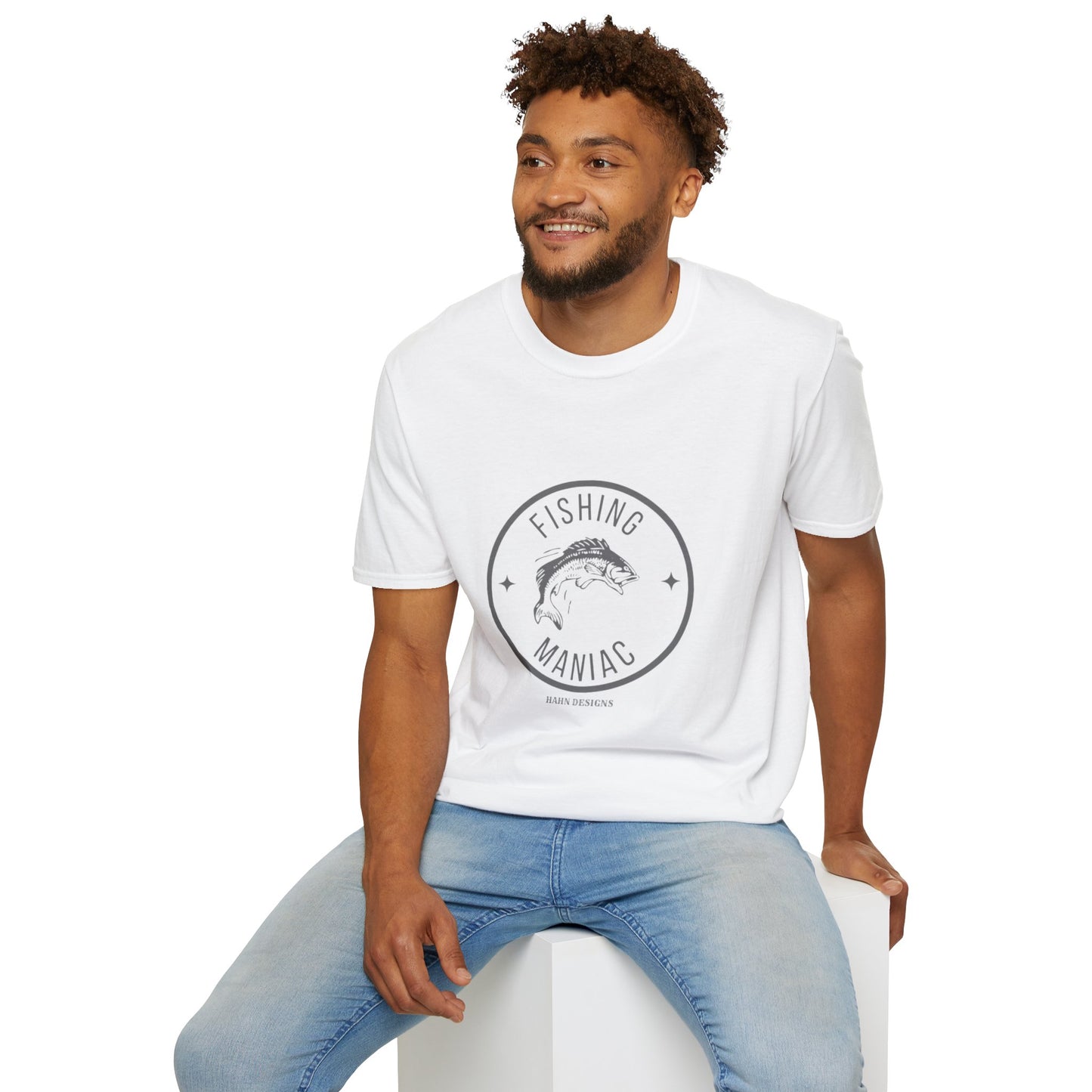 'HAHN' - FISHING MANIAC - UNISEX SOFTSTYLE TEE
