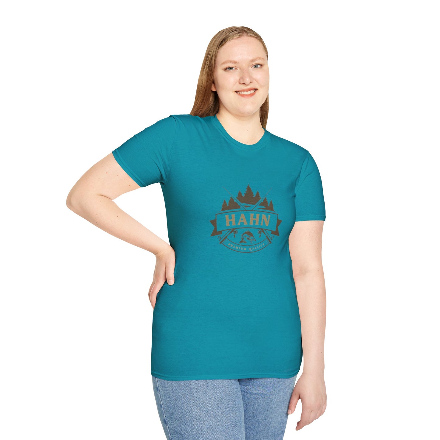 'HAHN' - ROD AND REEL - UNISEX SOFTSTYLE TEE