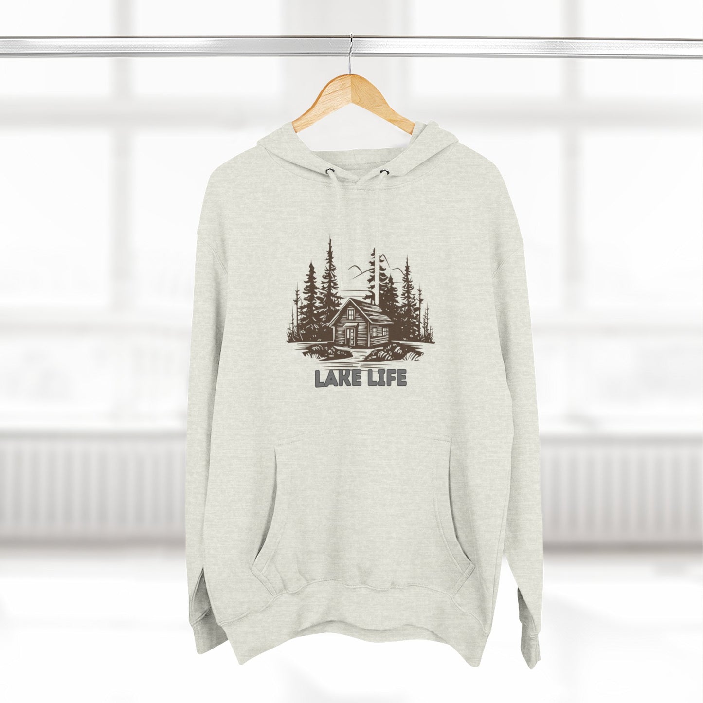 'HAHN' - LAKE LIFE - THREE PANEL FLEECE HOODIE