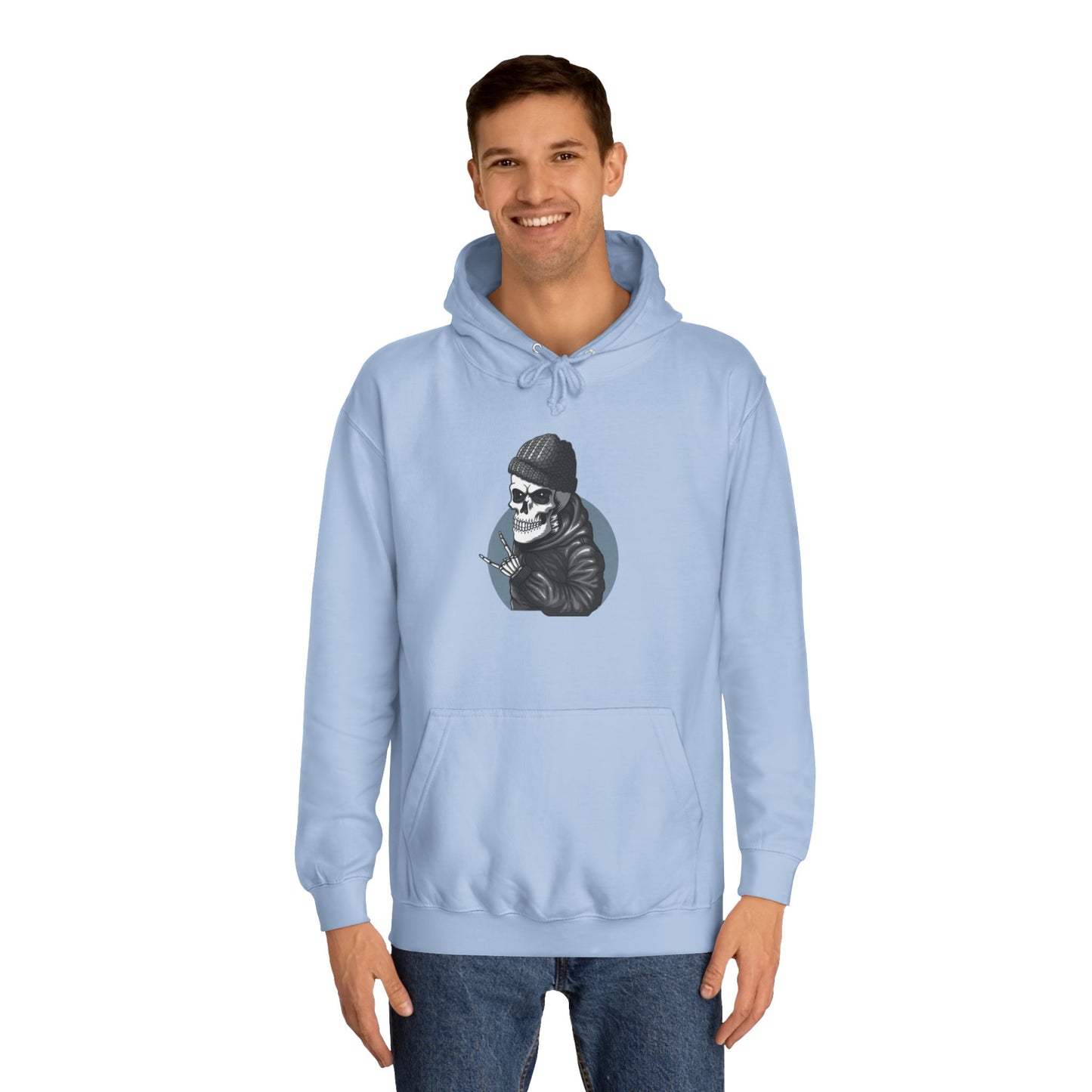 Skull Unisex College Hoodie - Streetwear Casual Style