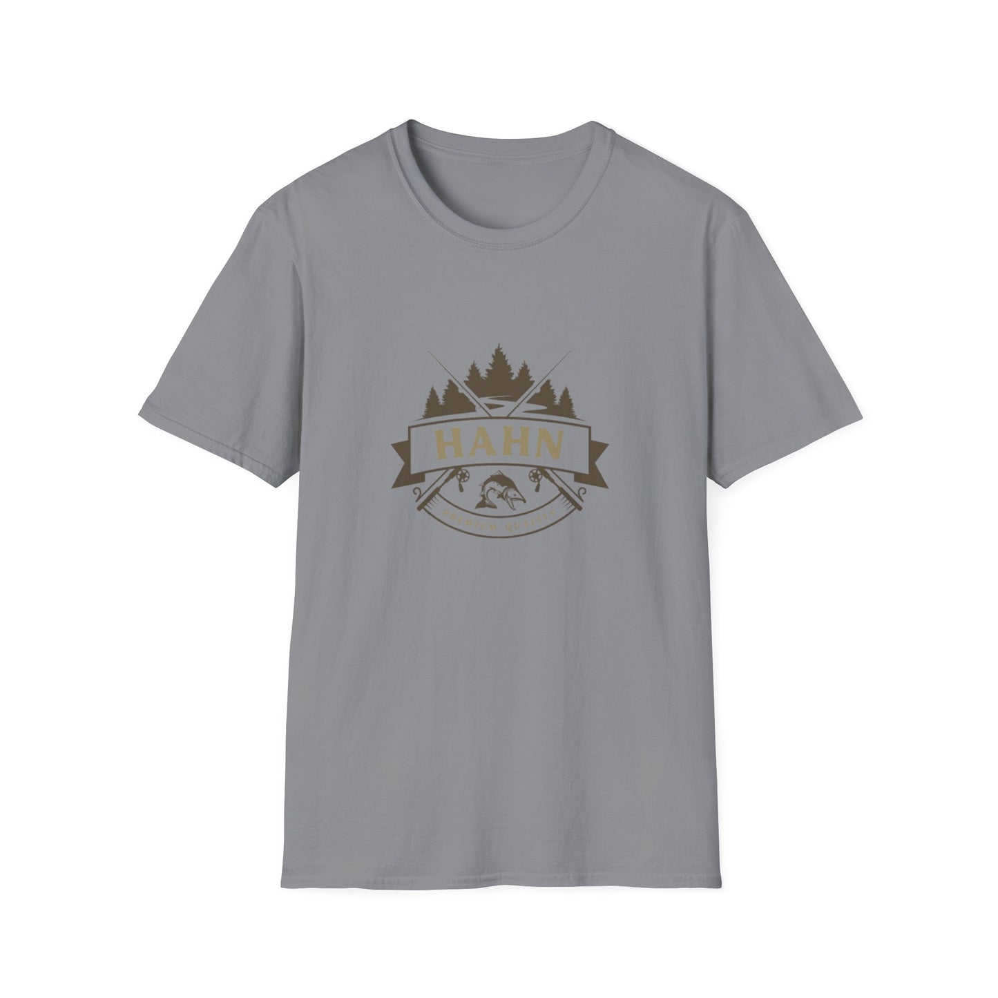 'HAHN' - ROD AND REEL - UNISEX SOFTSTYLE TEE