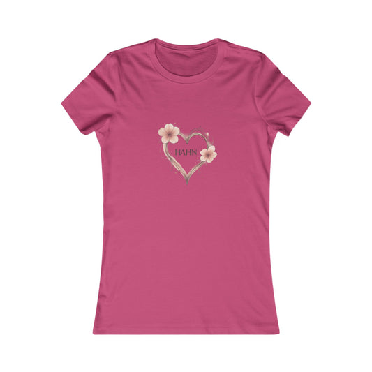 'HAHN' HEART - WOMENS SHORT SLEEVE TEE