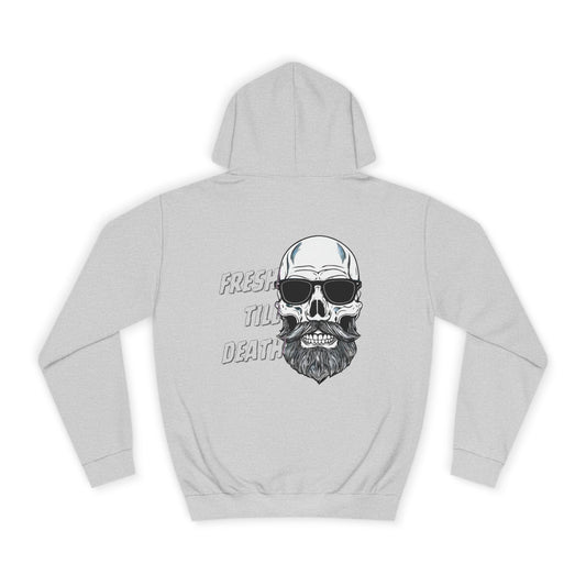 'FRESH TILL DEATH' - Baldy - UNISEX COLLEGE HOODIE