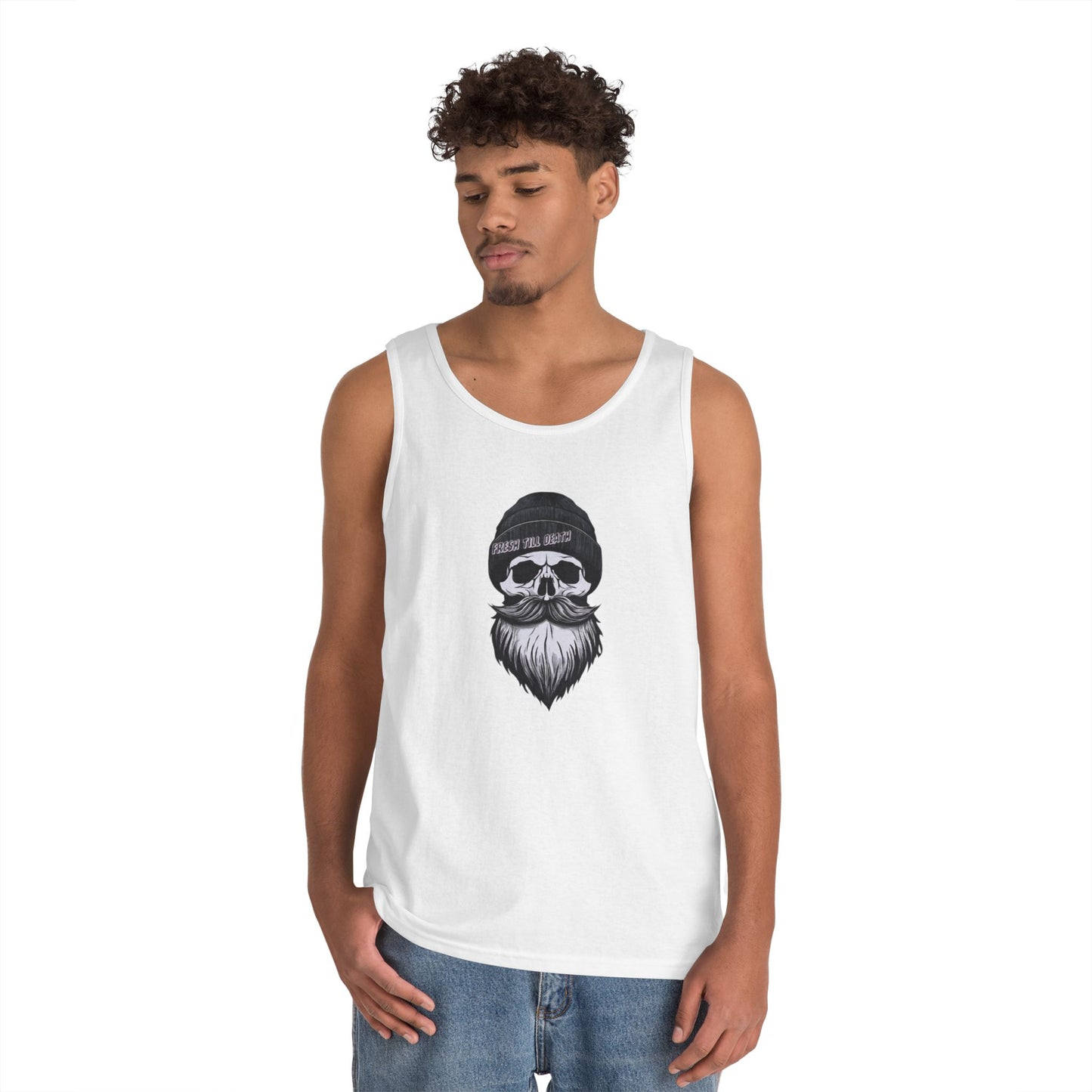 'FRESH TILL DEATH' HIPSTER - UNISEX HEAVY COTTON TANK TOP