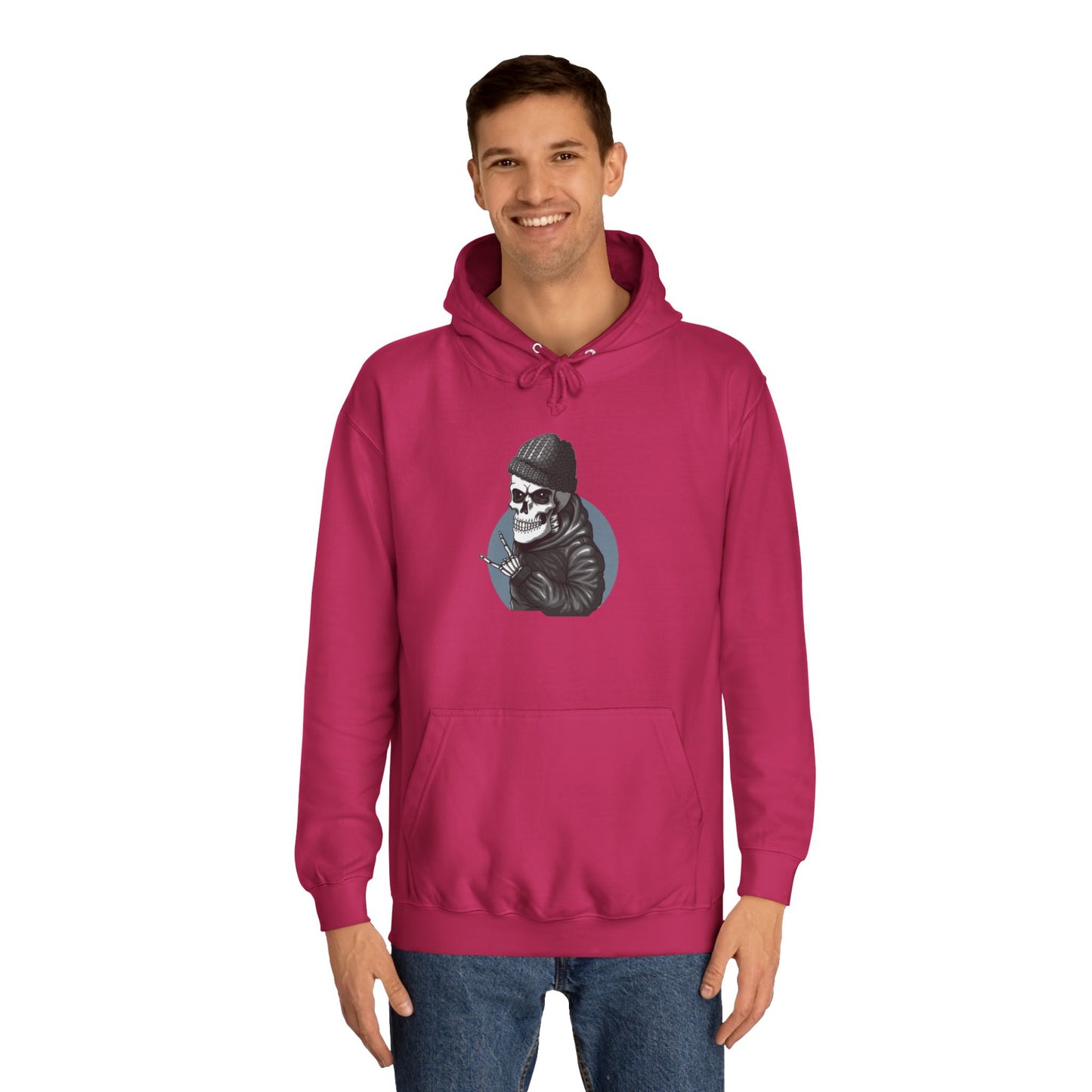 Skull Unisex College Hoodie - Streetwear Casual Style