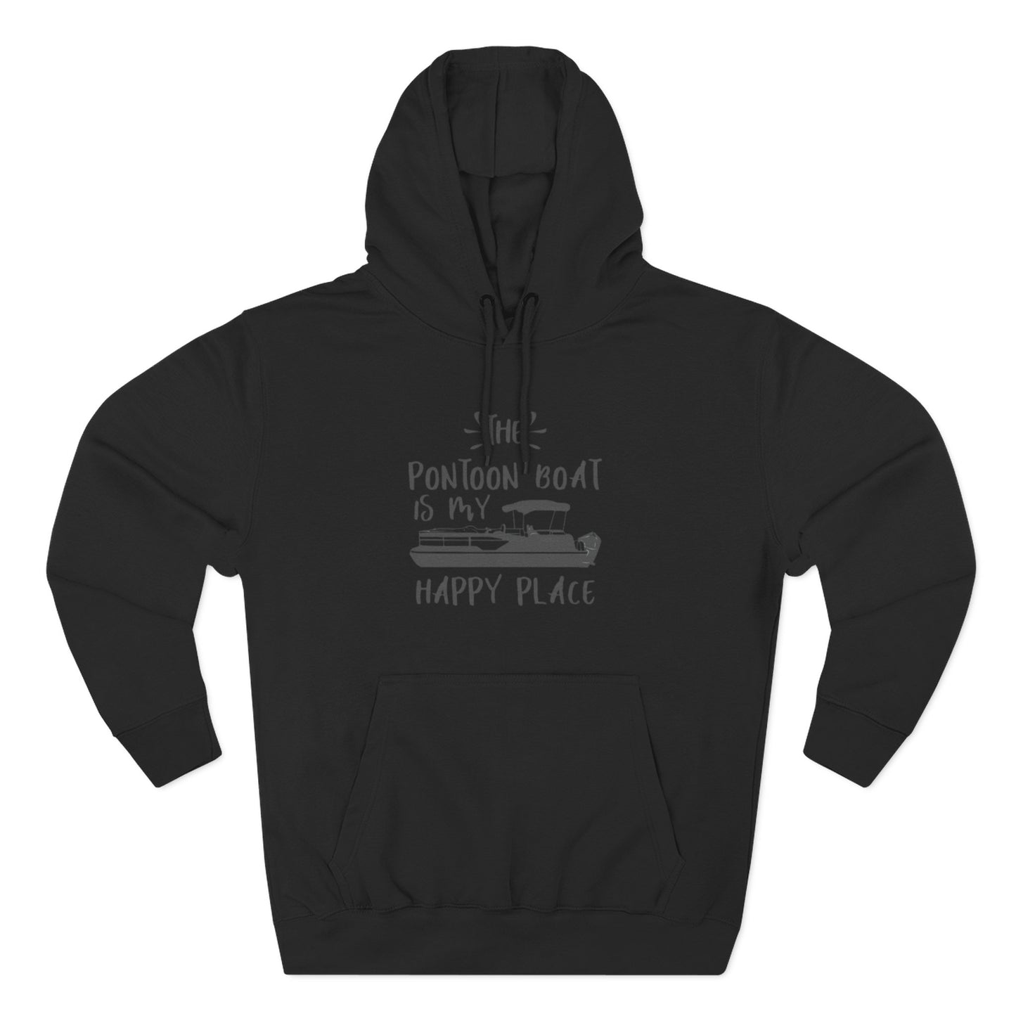 HAPPY PLACE - THREE PANEL FLEECE HOODIE