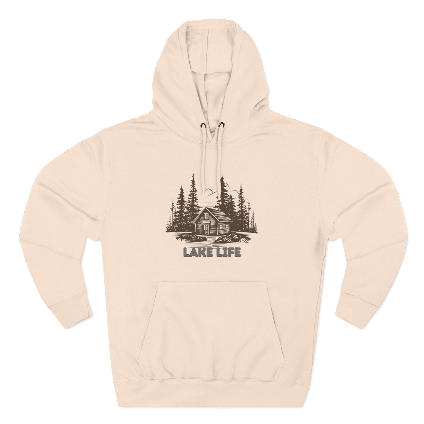 'HAHN' - LAKE LIFE - THREE PANEL FLEECE HOODIE