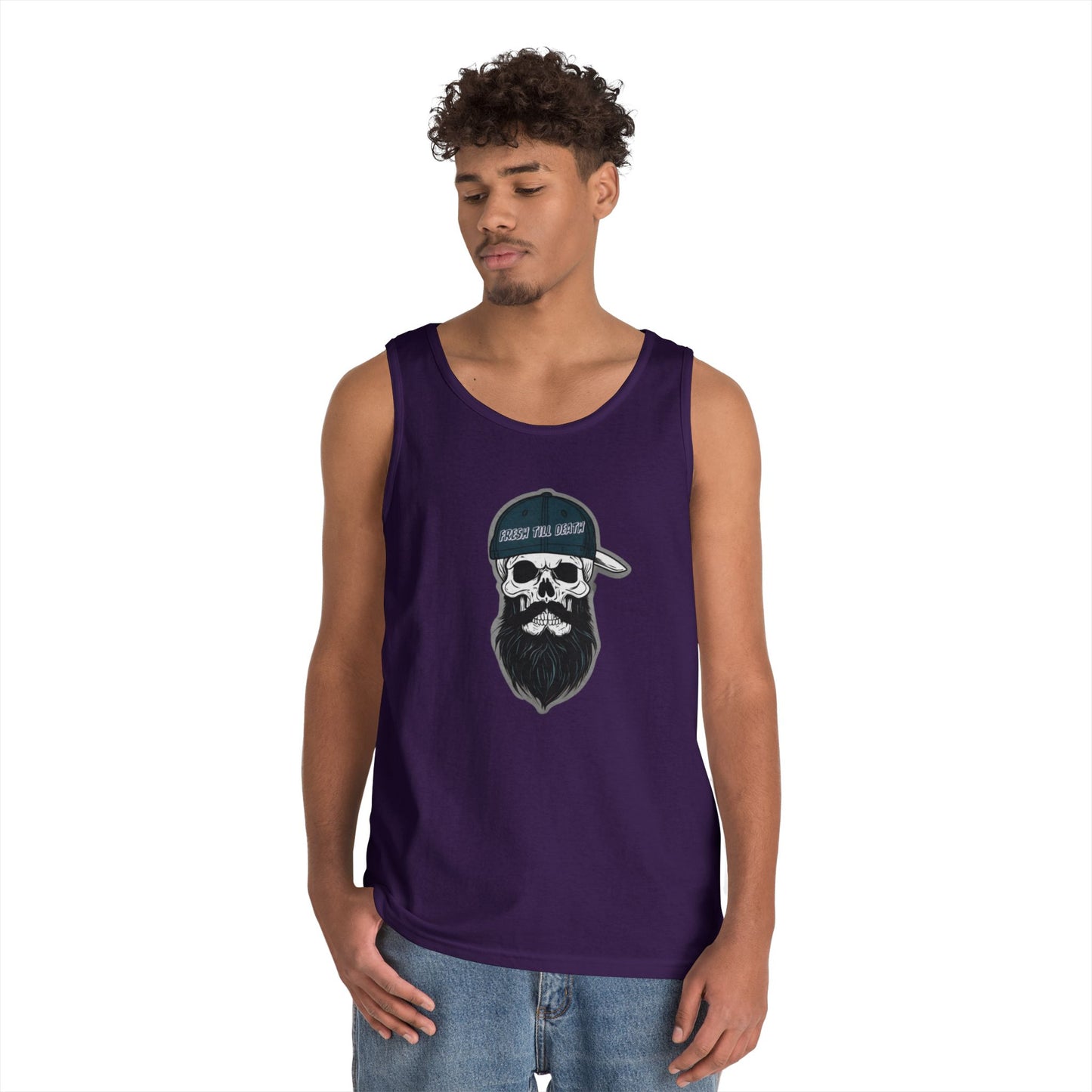 'FRESH TILL DEATH' PUNKIN' - UNISEX HEAVY COTTON TANK TOP