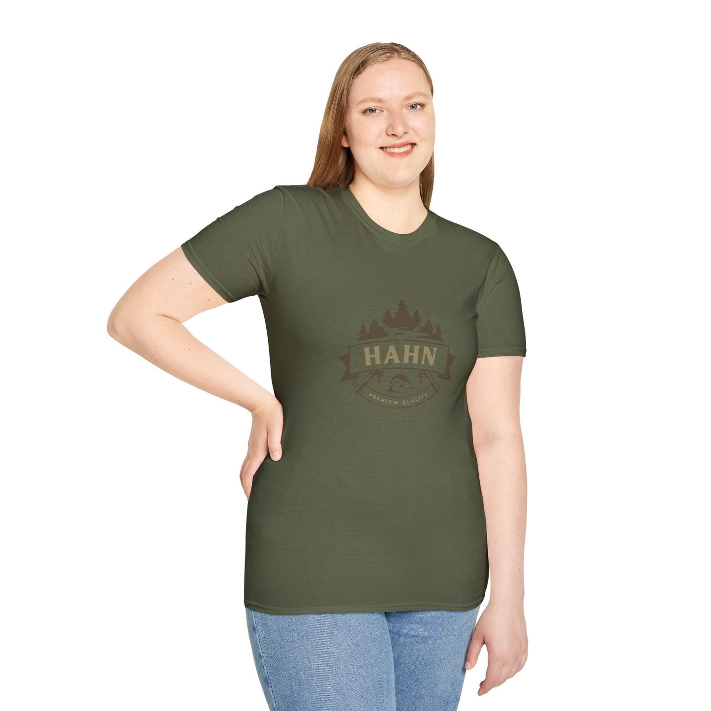 'HAHN' - ROD AND REEL - UNISEX SOFTSTYLE TEE