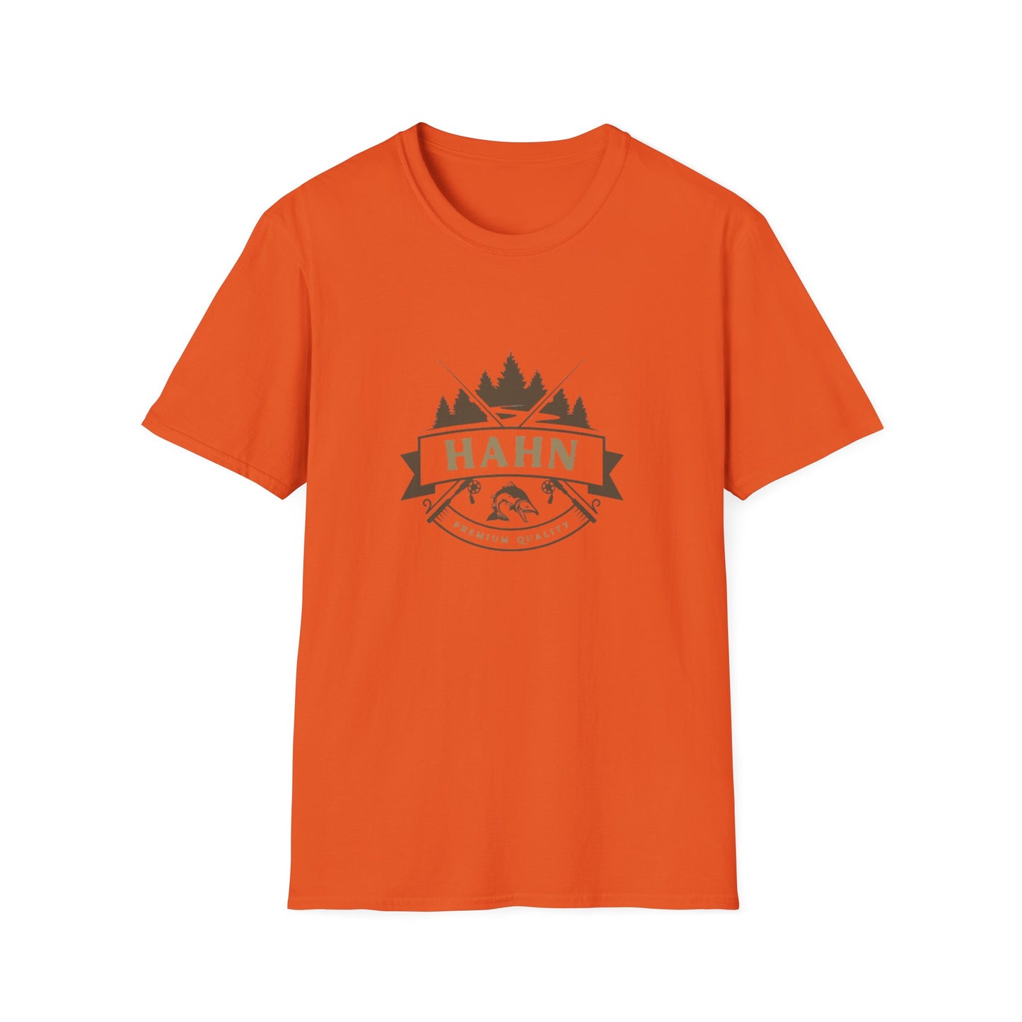 'HAHN' - ROD AND REEL - UNISEX SOFTSTYLE TEE